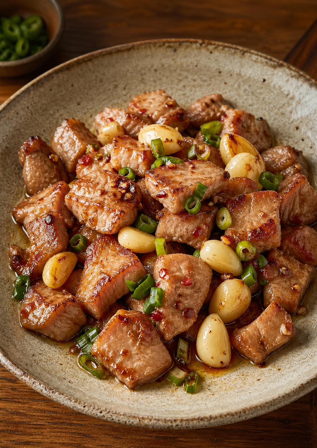 Pork with Garlic (Cerdo al Ajillo GF)