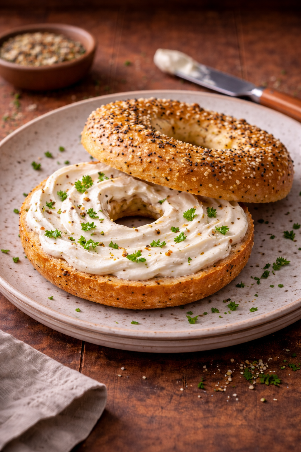 Gluten-Free Bagel with Cream Cheese