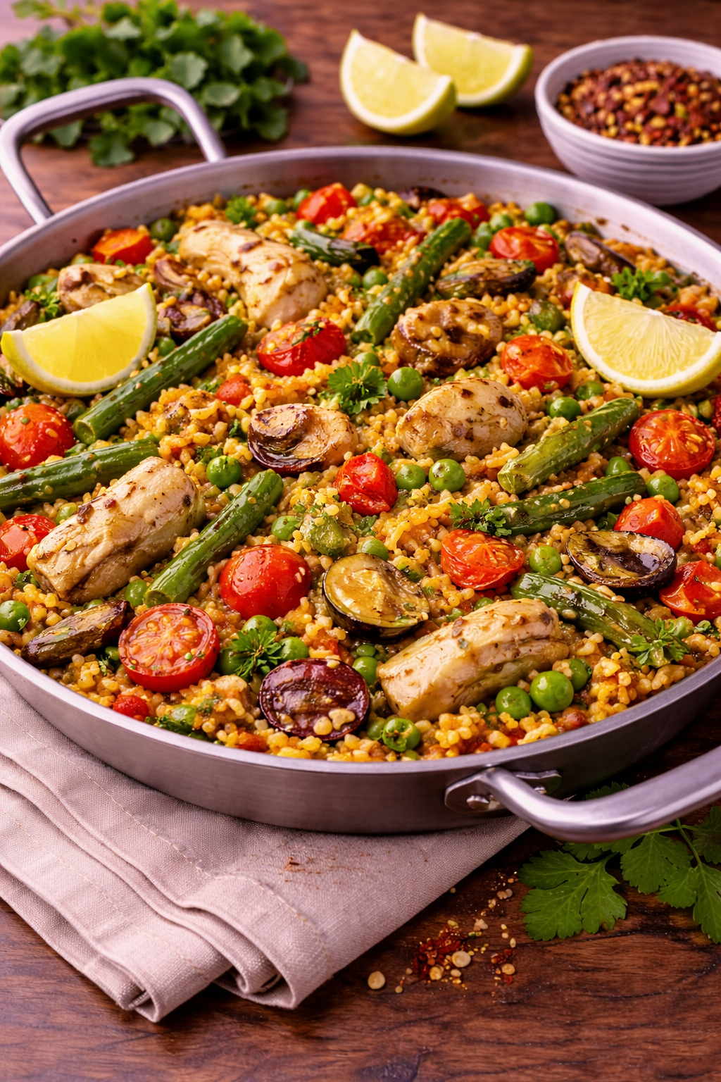 17. Vegetable Paella GF (Paella de Verduras GF).png