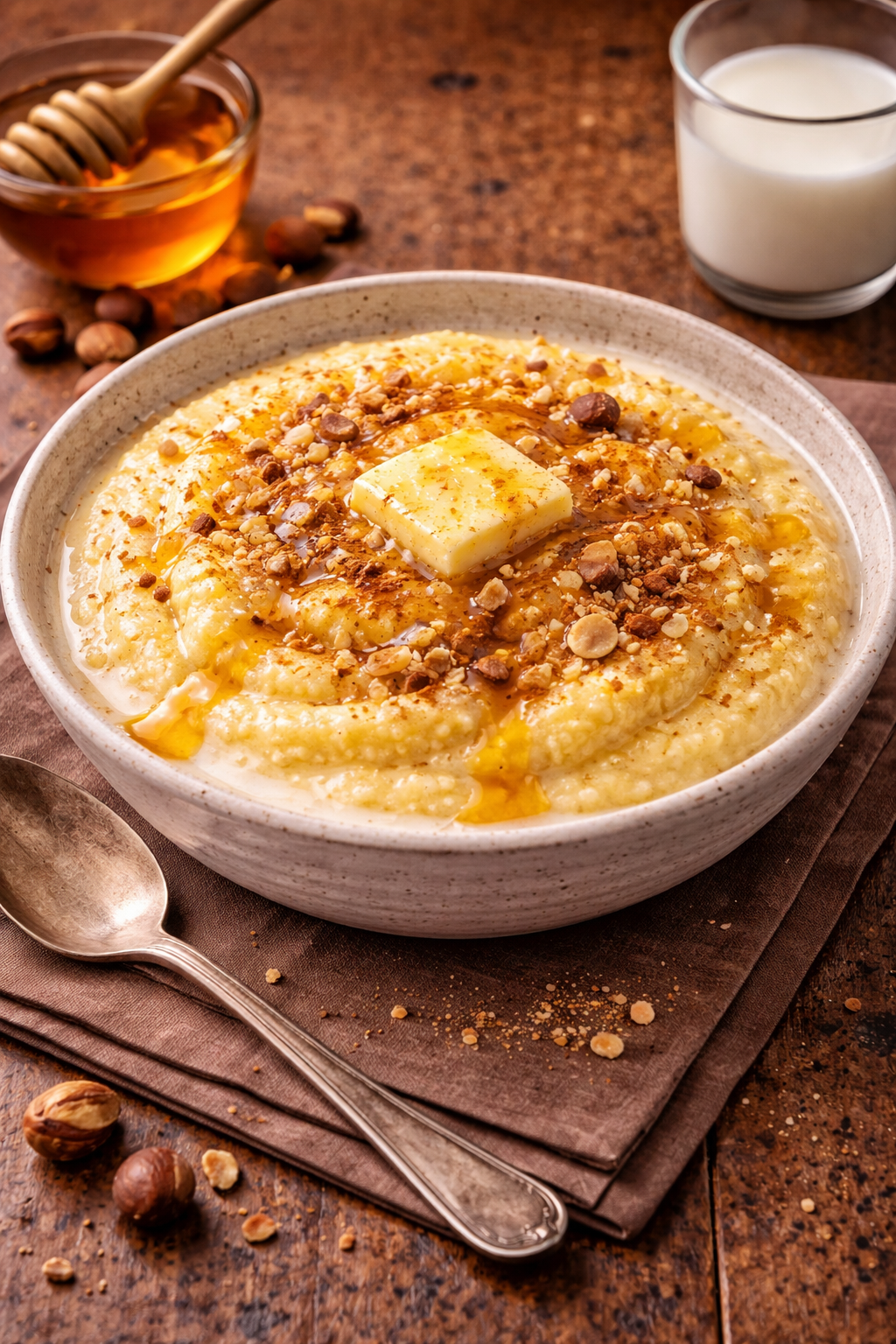 Polenta with Milk and Honey (Polenta Dolce al Latte)