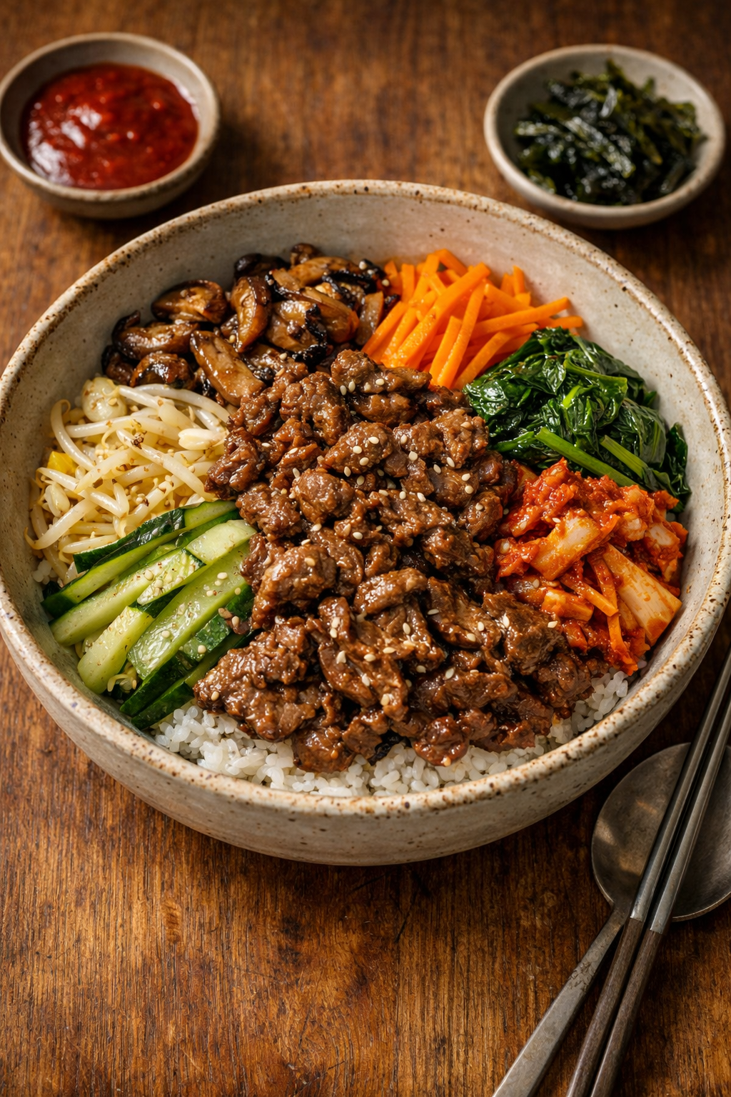 Beef Bibimbap (Bulgogi Bibimbap)