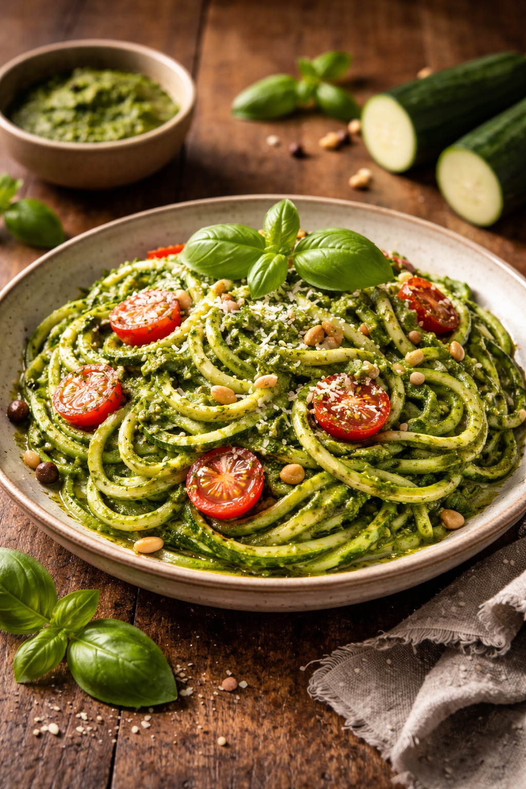 4. Zucchini Noodles with Pesto (Zoodles al Pesto).png
