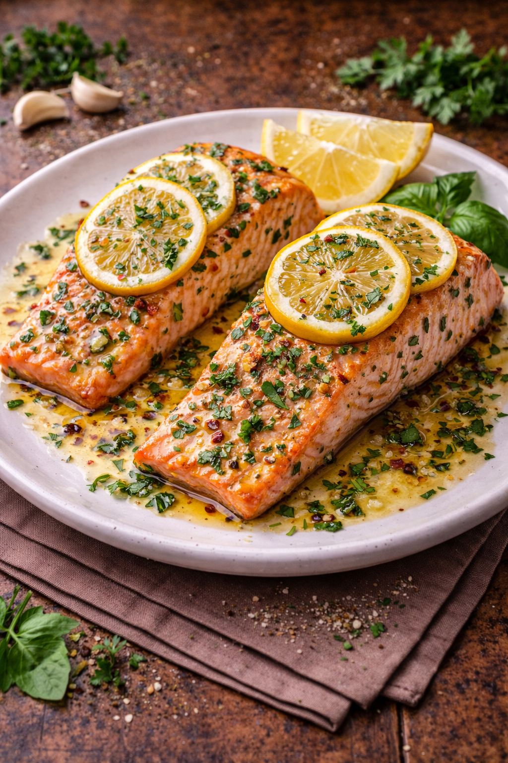 Baked Salmon with Lemon (Salmone al Limone)