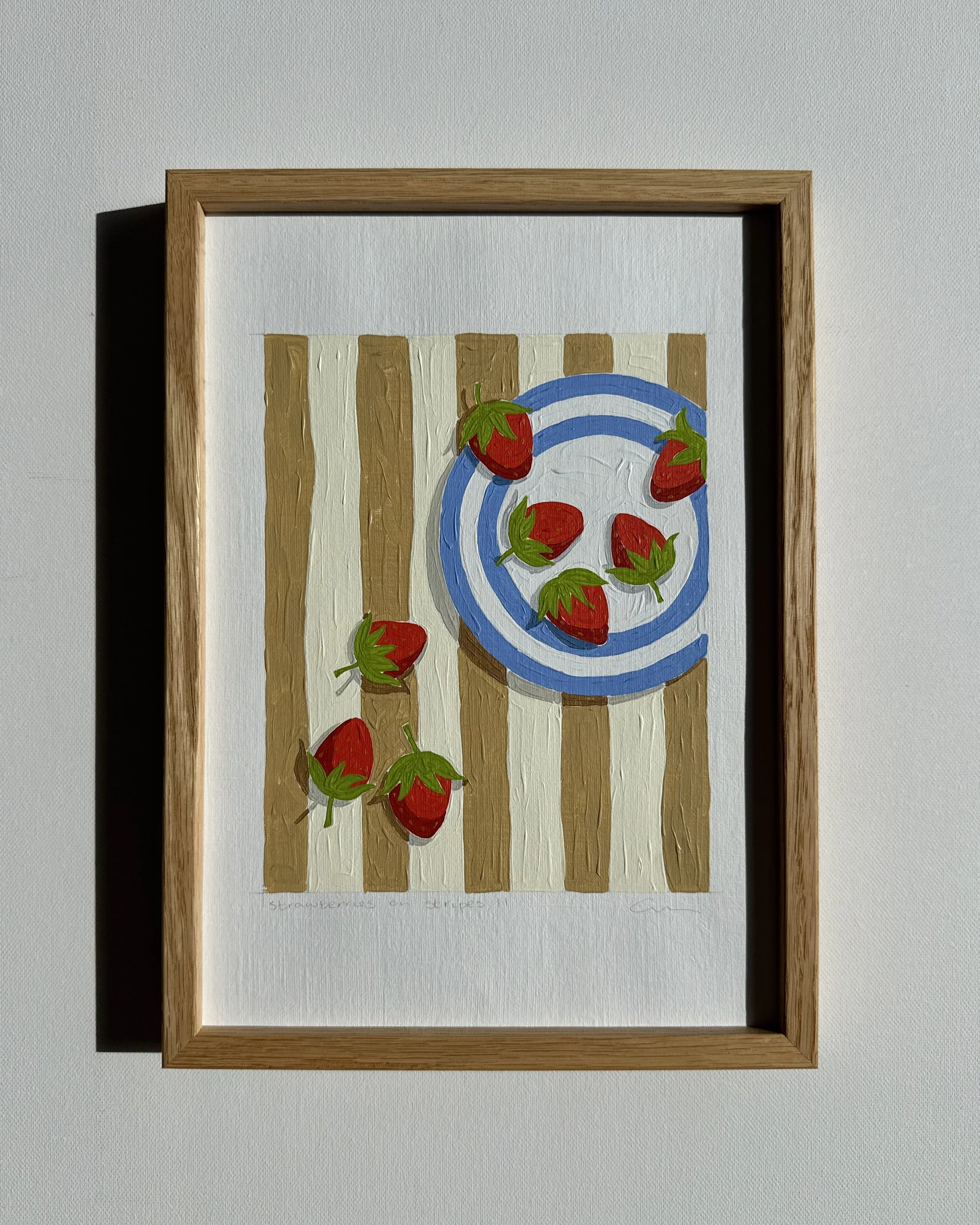 strawberries on stripes II