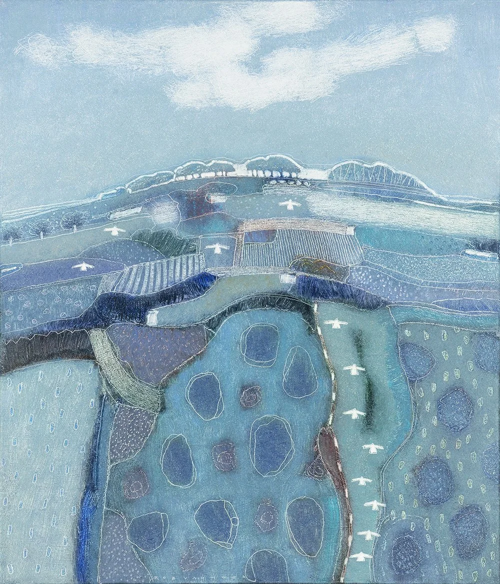 AS THE WHITE CLOUDS SAIL ON
70x60