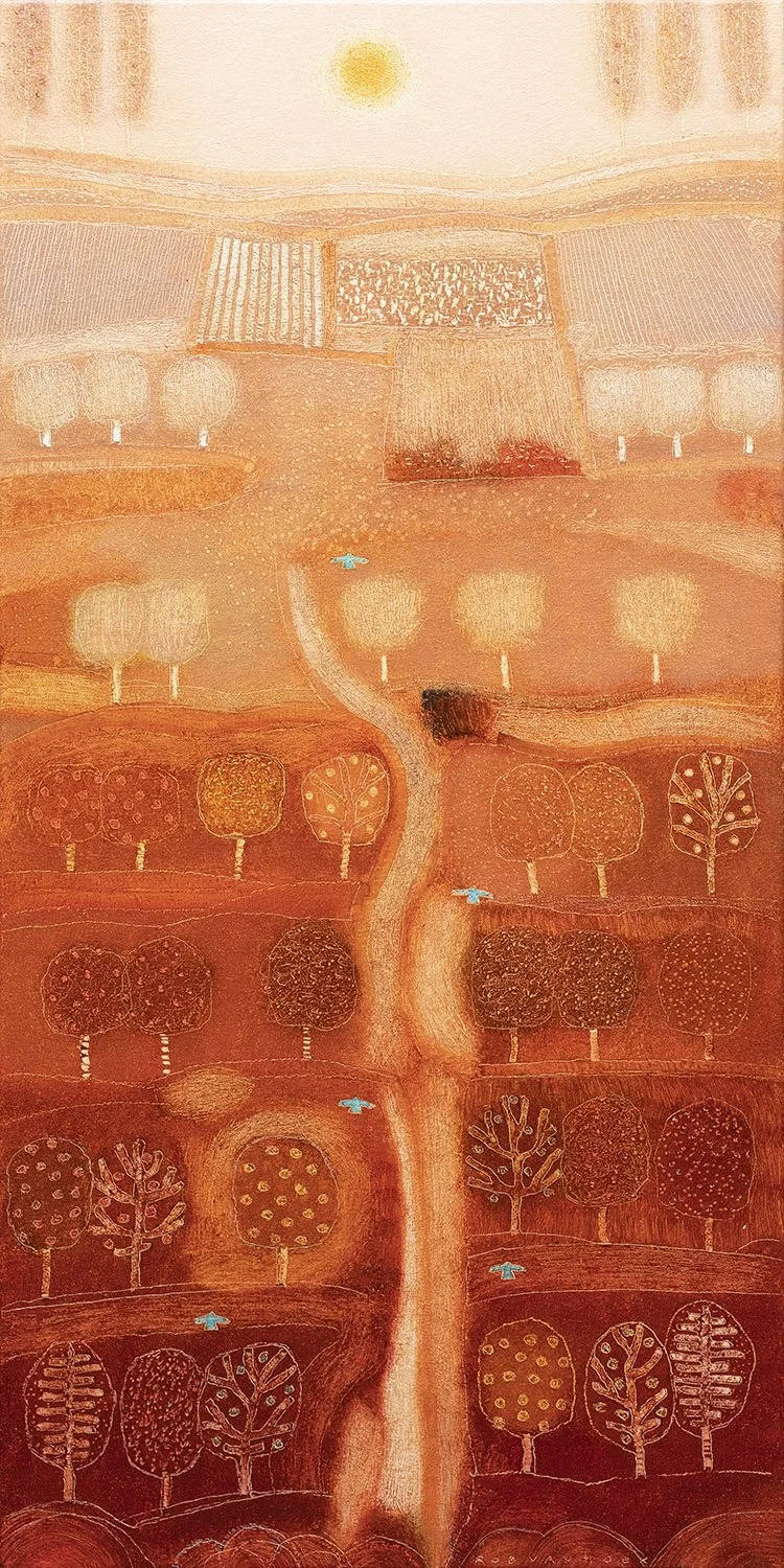 WALKING IN THE SUNDOWN 
100x50