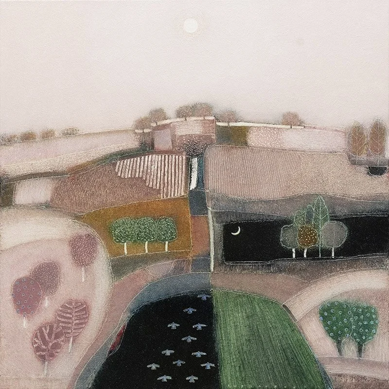 WHEN DAY HAS LEFT THE NIGHT BEHIND
70x70