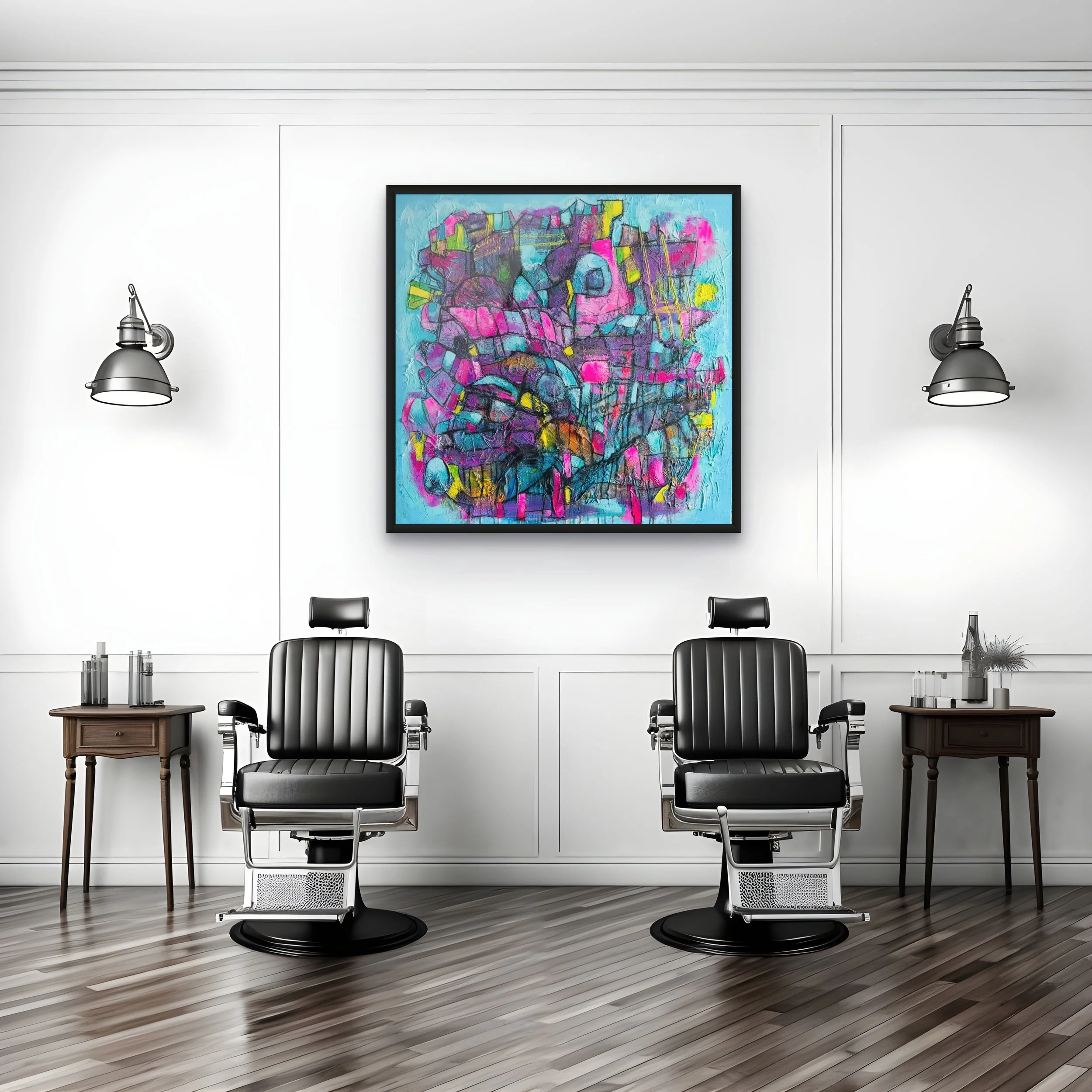 ALI OWEN BREAKING FREE BLUE ABSTRACT LARGE CANVAS FRAMED.jpg