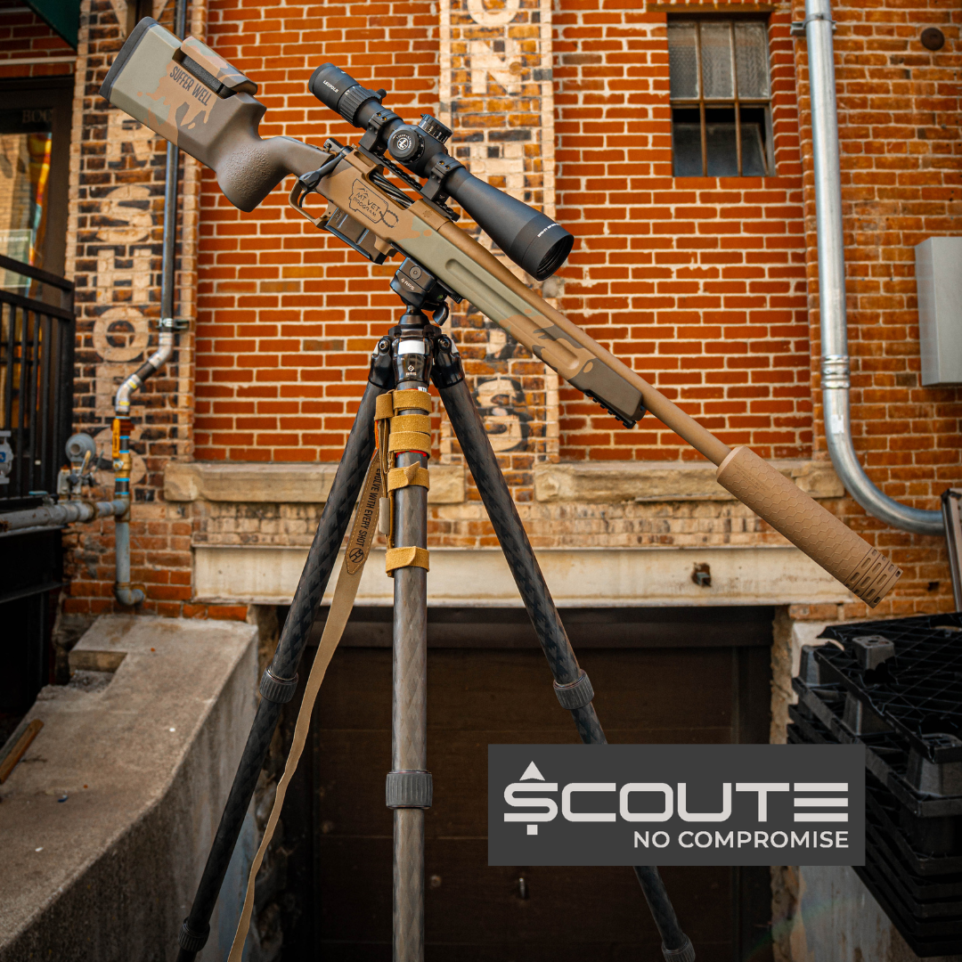 Custom firearms and gun-smithing built in Montana. Scoute Arms supports MVP's veterans and the country they train in.