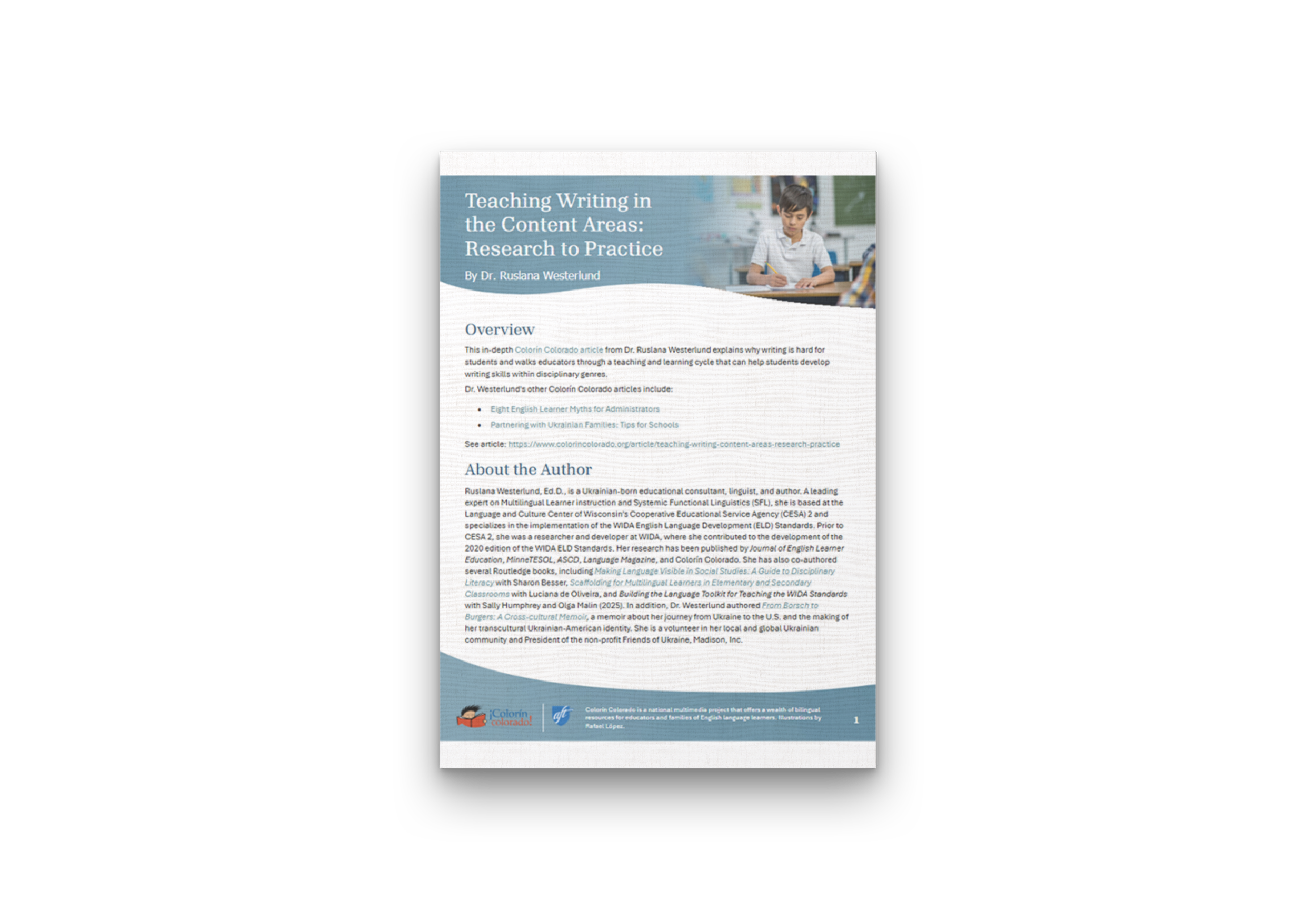 Colorin Colorado article page 1