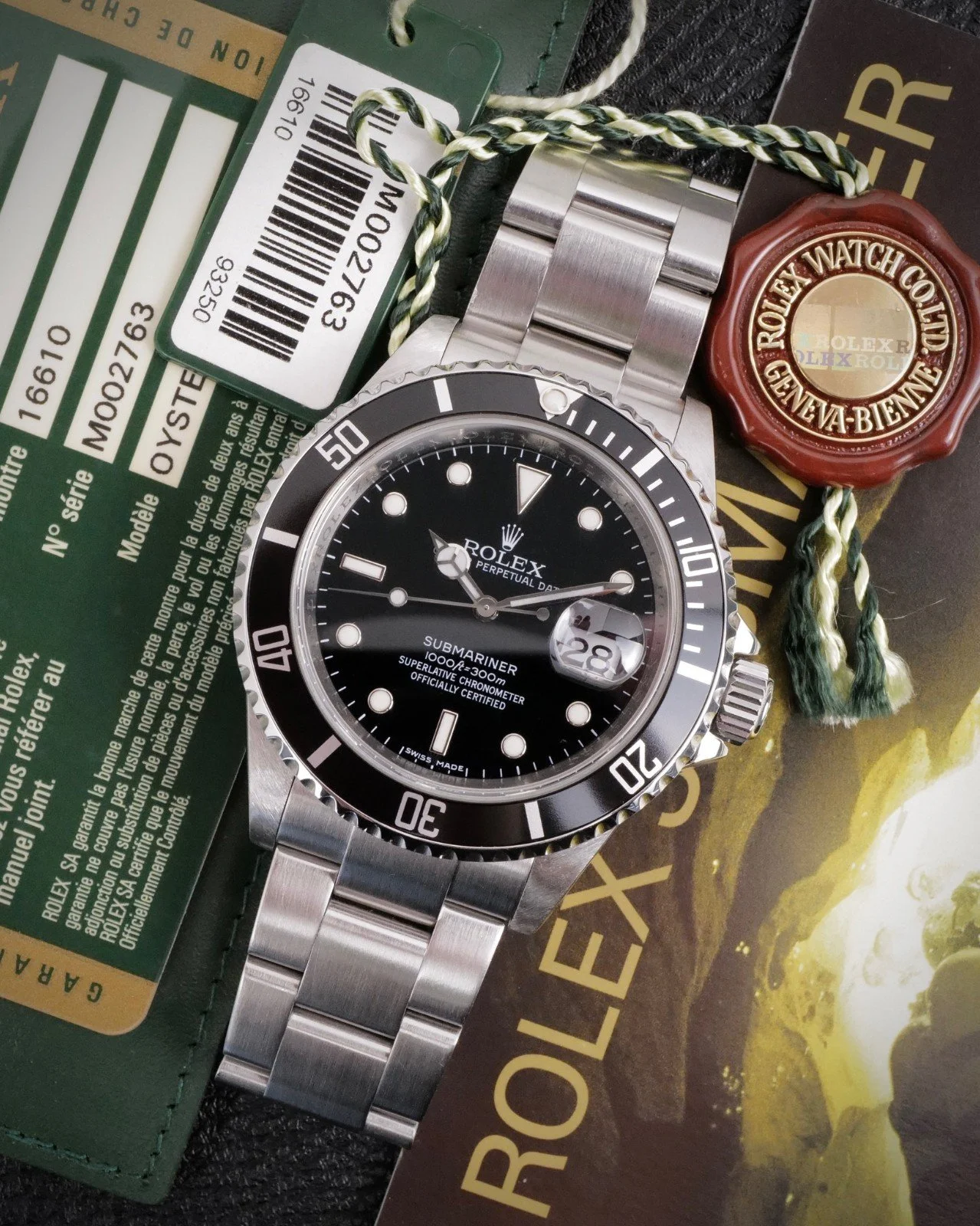 Rolex Submariner Date 16610 — Engraved Rehaut, F Serial 2007, No Holes Case
