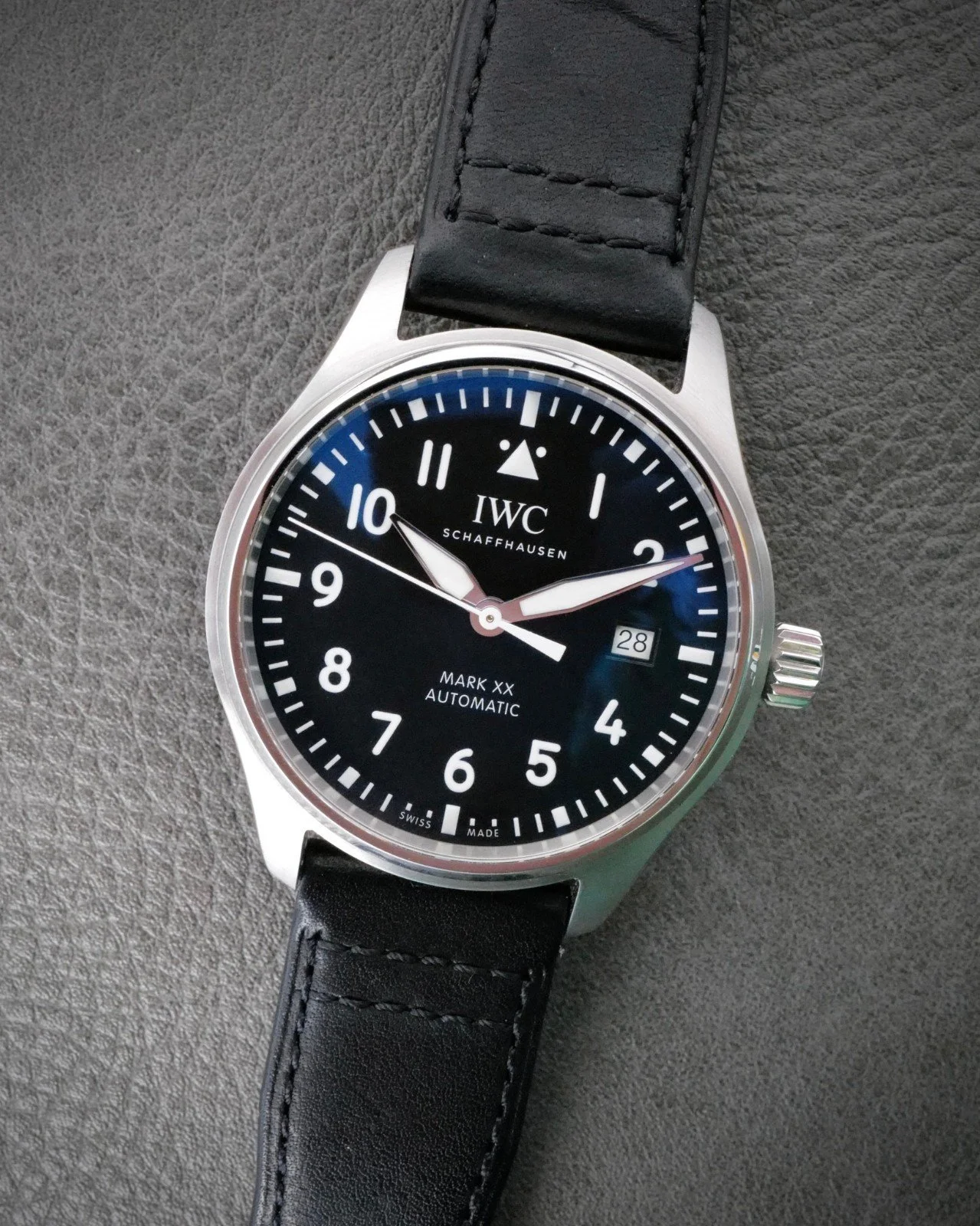 IWC Pilot's Watch Mark XX — Black Dial, 40mm Stainless Steel
