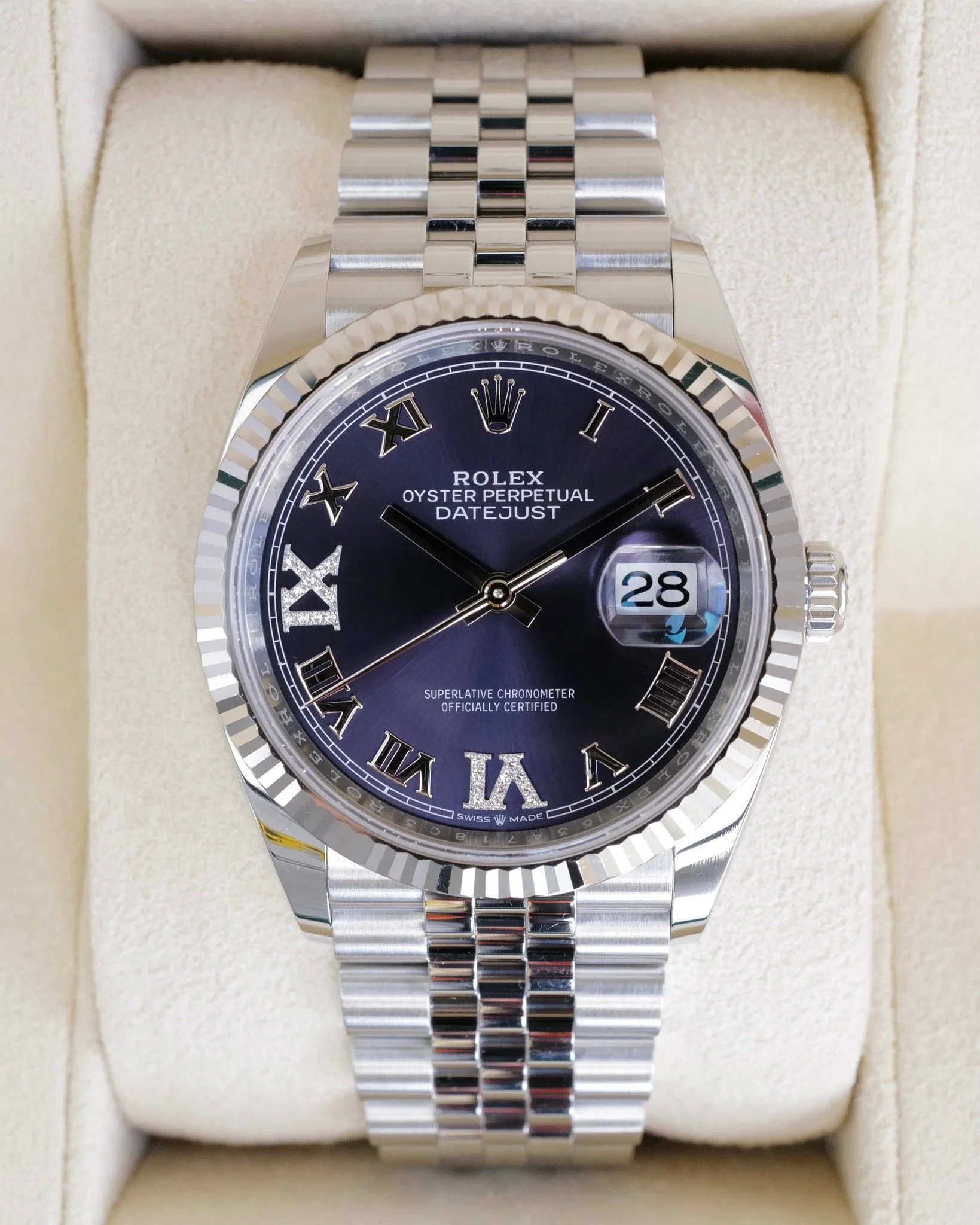 Rolex Datejust 36 126234 Purple Diamond Dial