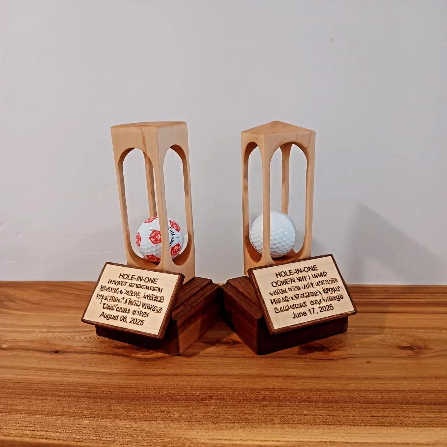 Hole In One Golf Trophy Case