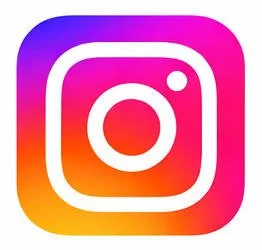 Instagram logo with a multicolor gradient background