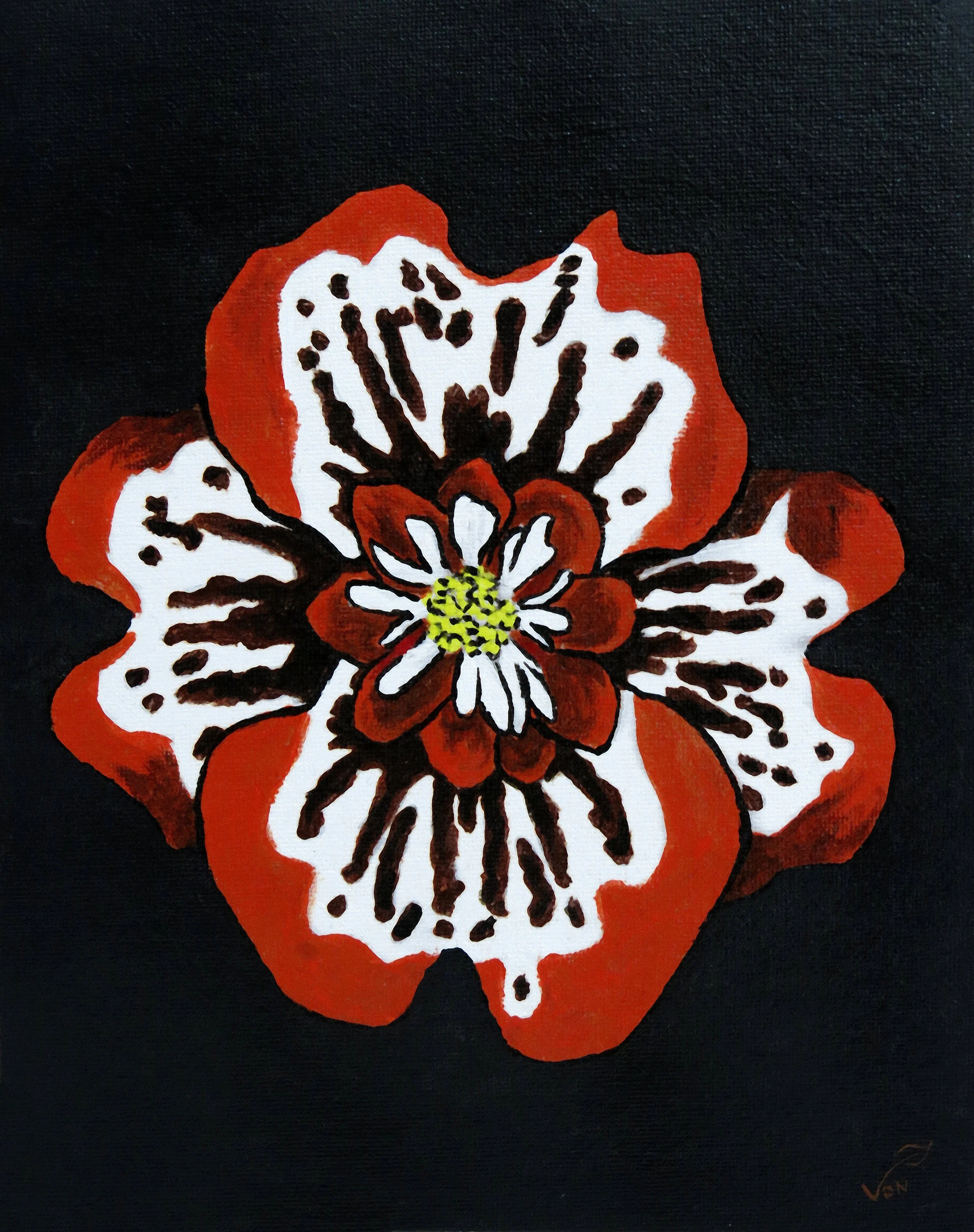 Blodspla - Original Acrylic Painting - 8x10