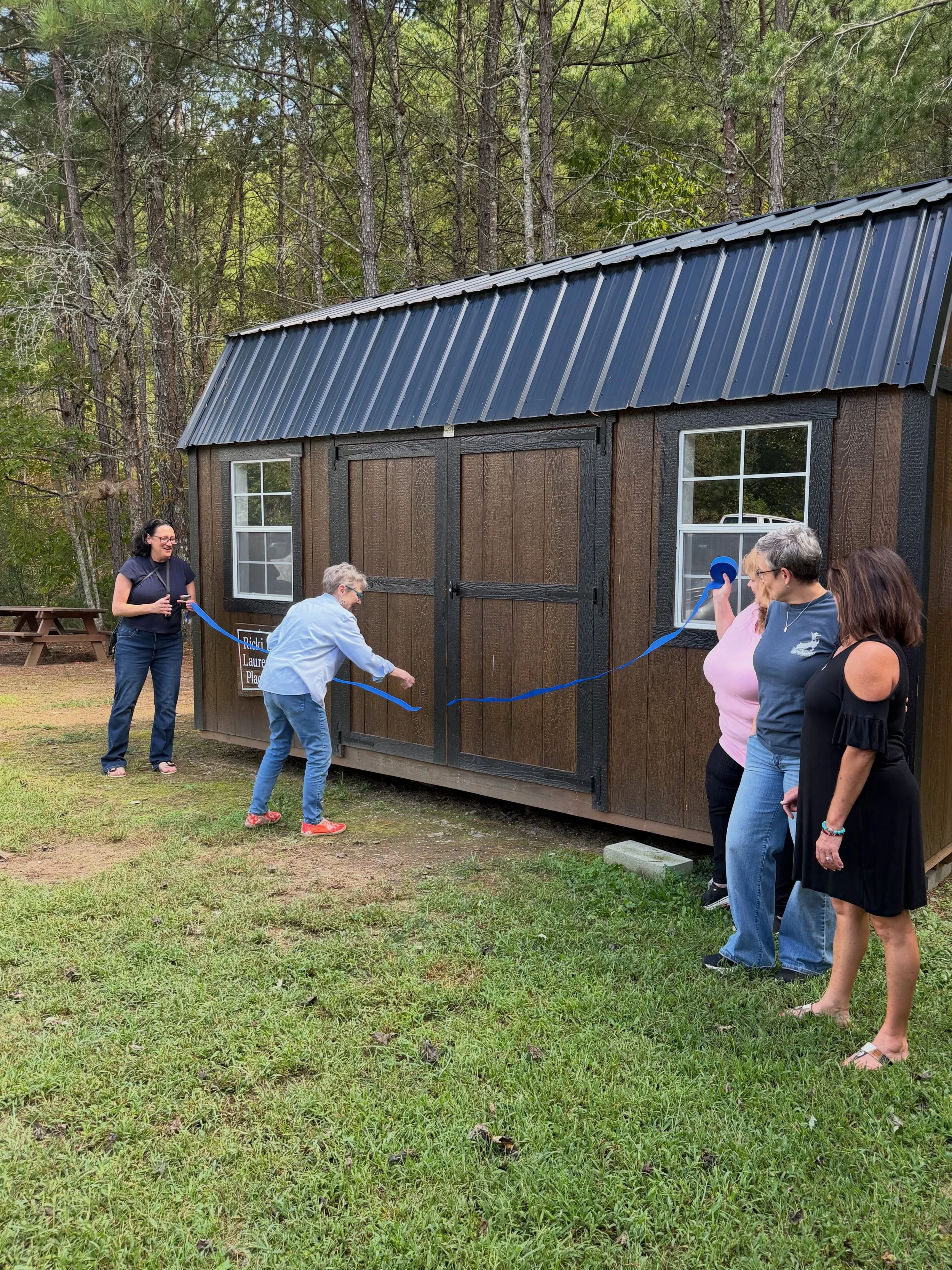 Yesterday we cut the ribbon on something that made an already special day even sweeter here at @humanesocietyblueridge . 🥹

After a long time in the making, we officially cut the ribbon on Ricki &amp; Lauren&rsquo;s Place, our brand new Meet and Gre