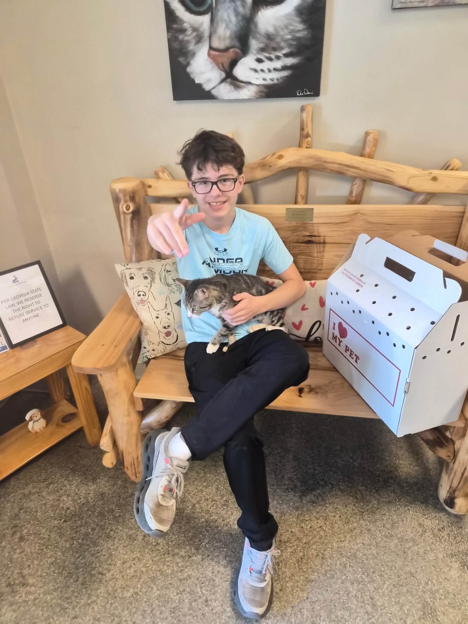 In early August, we transferred in a cat named BULLWINKLE who scheduled to be euthanized due to that shelter being out of space &amp; resources.

He arrived to us infested with fleas, missing large patches of hair, underweight and filthy from head to
