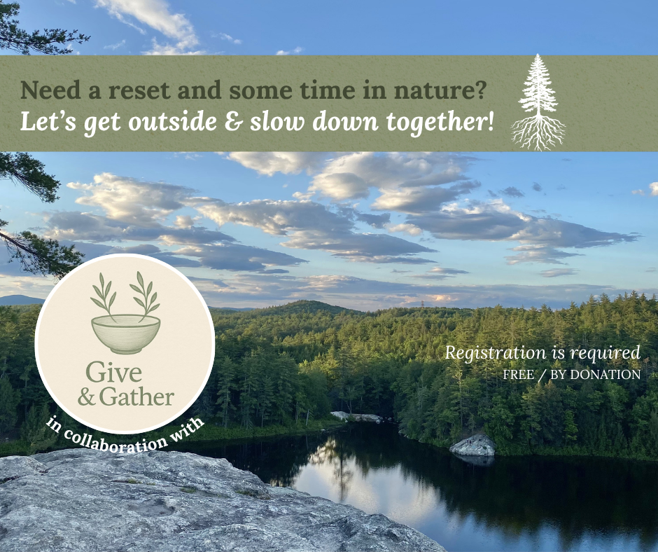 Forest Bathing at Stonehouse Pond -  A Give & Gather Collaboration