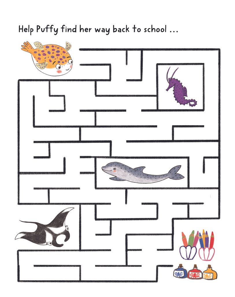 Kid's activity book maze
