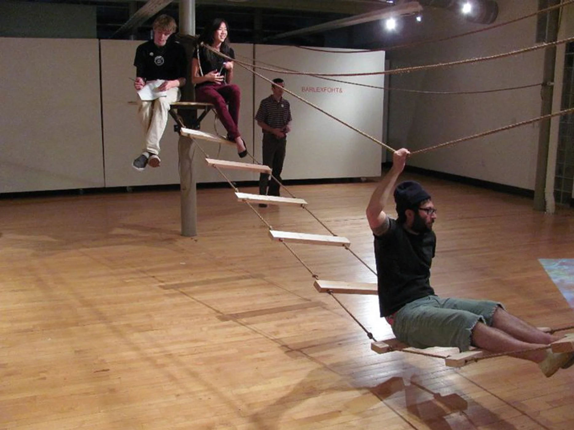 INTRO, INTERMEDIATE, & ADVANCED SCULPTURE
Collaborative student project
BARLEXFOHT& 
Installation based on constraints generated by each student. Each and every rule must be followed