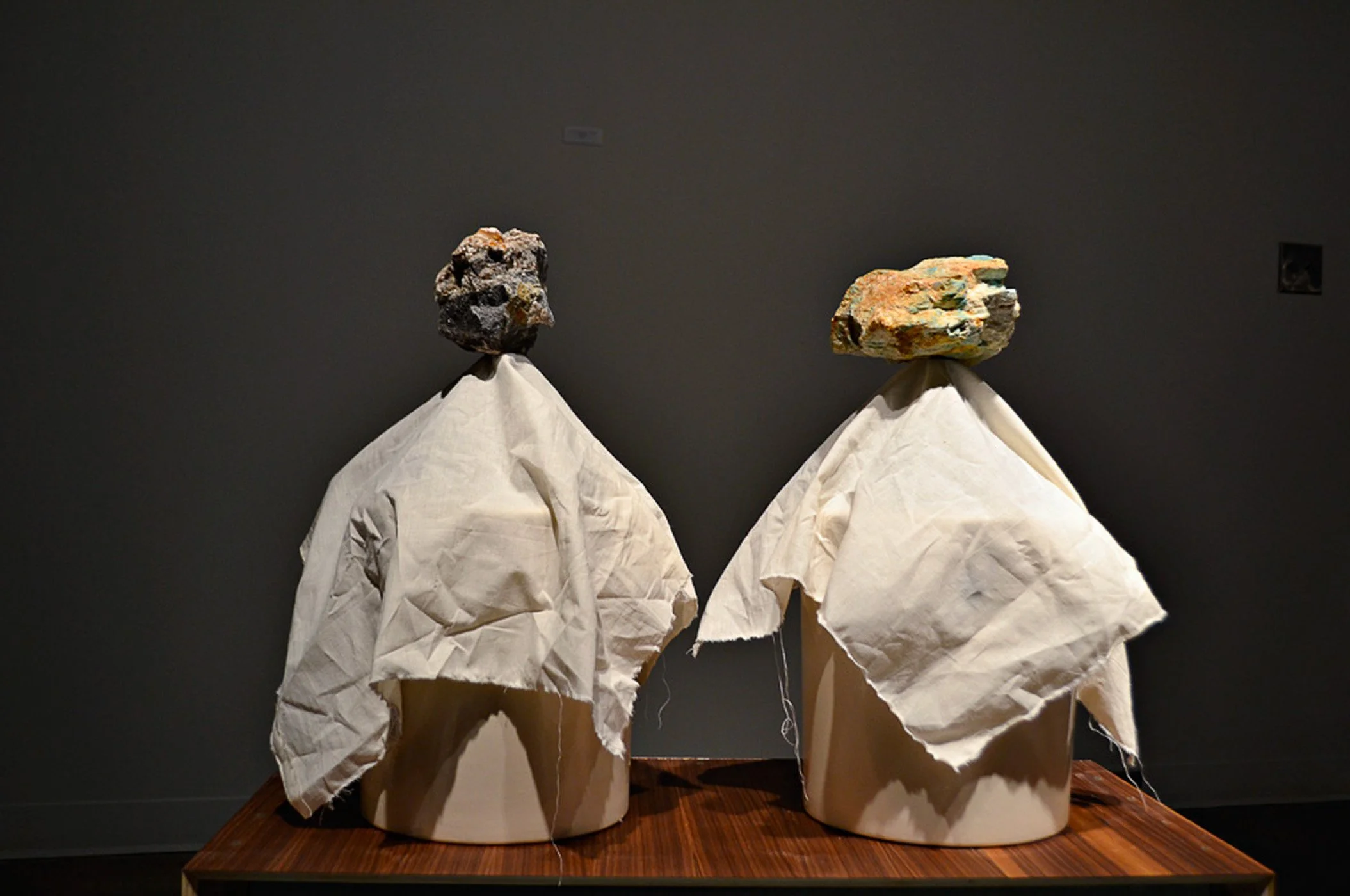 GIVE ME LIBERTY OR GIVE ME DEATH
black walnut and east indian rosewood shipping crate, organic cabbage, minerals,
all necessary equipment for making sauerkraut, 2011