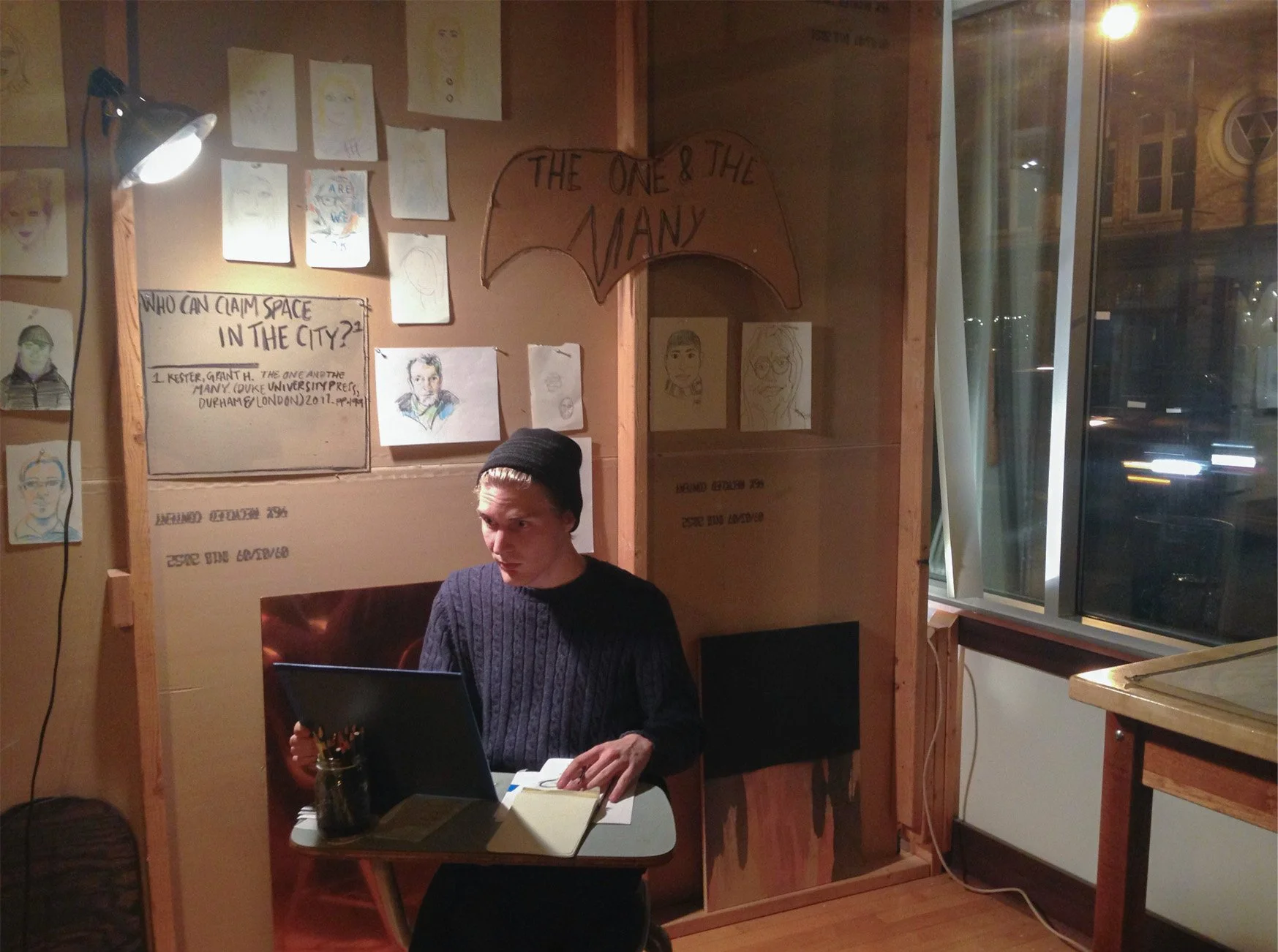 INTRO, INTERMEDIATE, & ADVANCED SCULPTURE
Collaborative student project
THE ONE AND THE MANY
Self portrait studio open to the public 