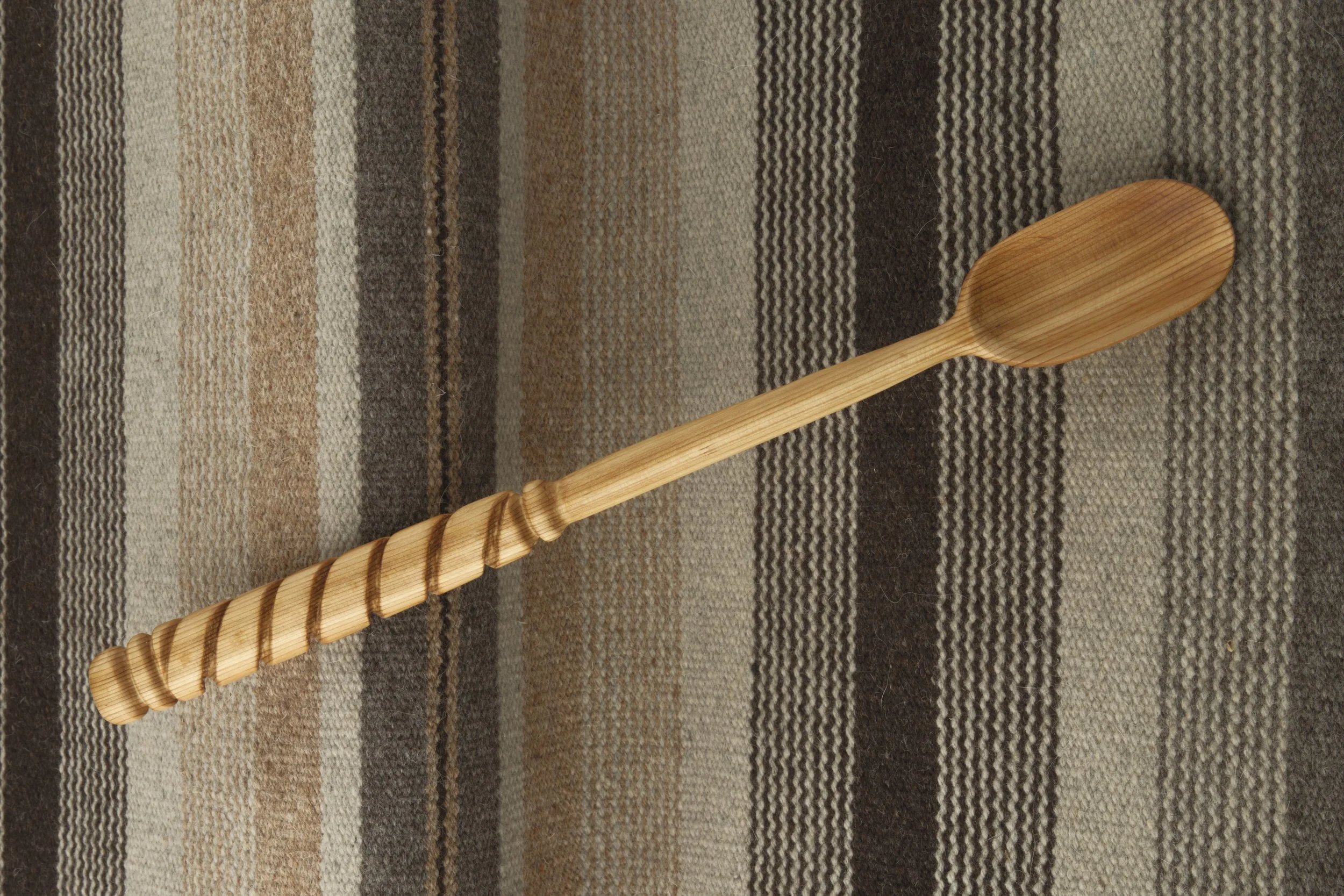 Hand-carved wooden spoon