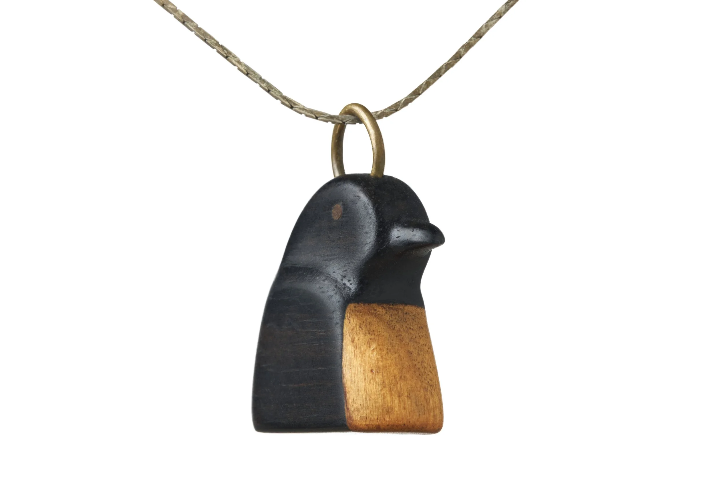 wood pendant carved by Ken Haines
