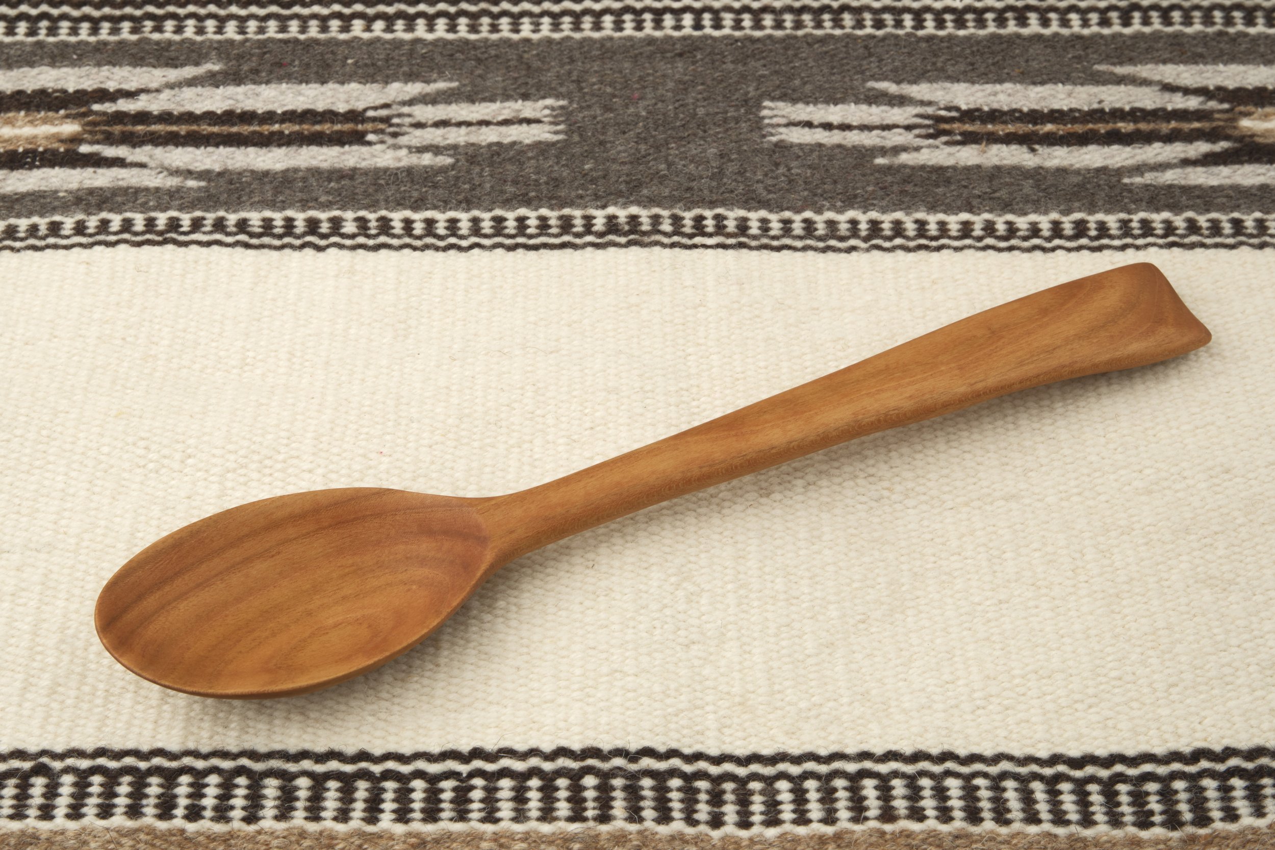 Hand-carved wooden spoon