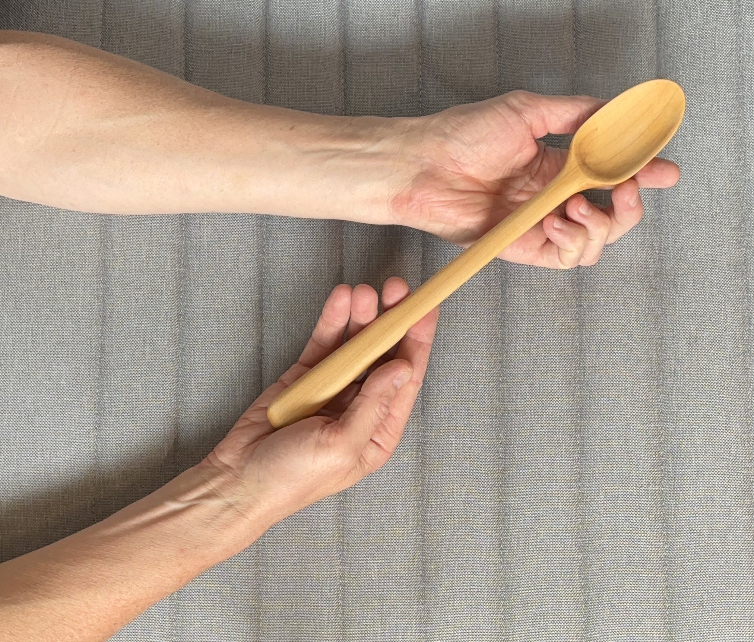 hand carved wood spoon by Ken Haines, Corvallis, Oregon, USA