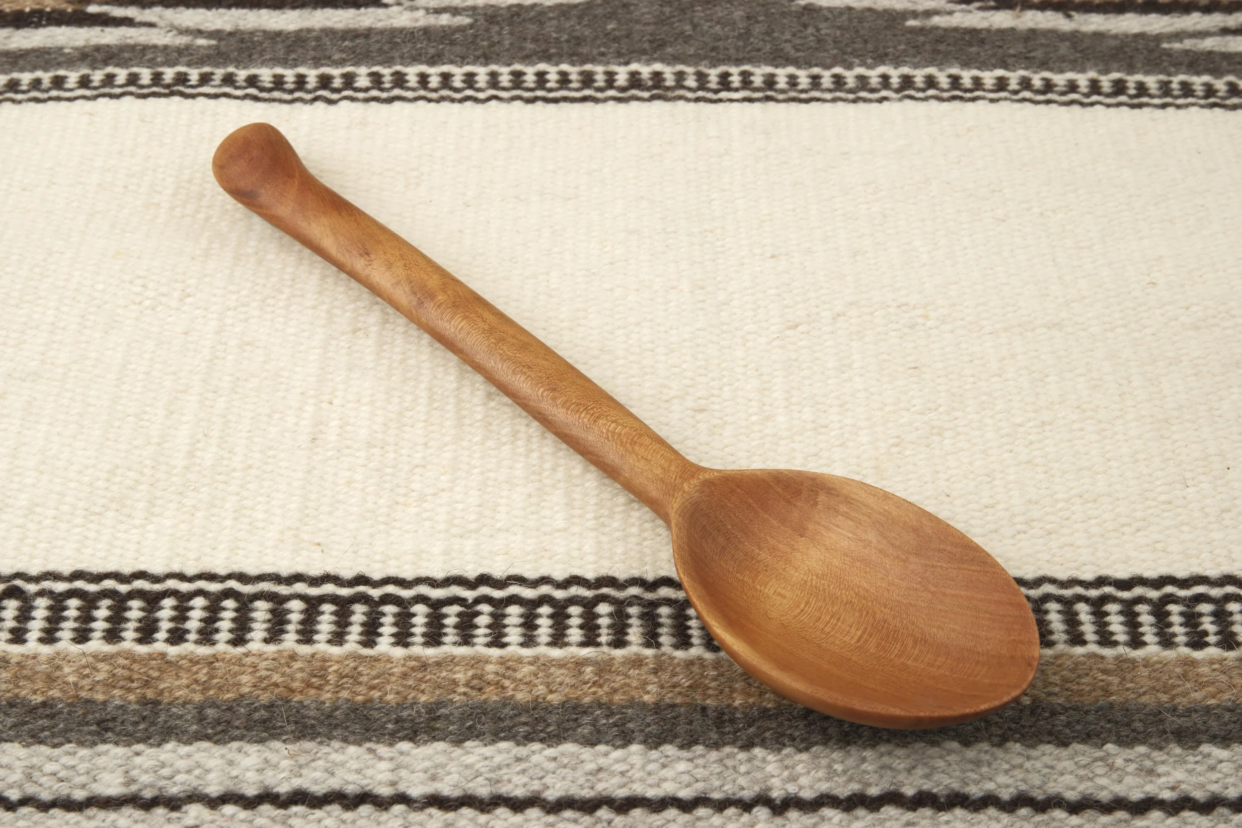 Hand-carved wooden spoon