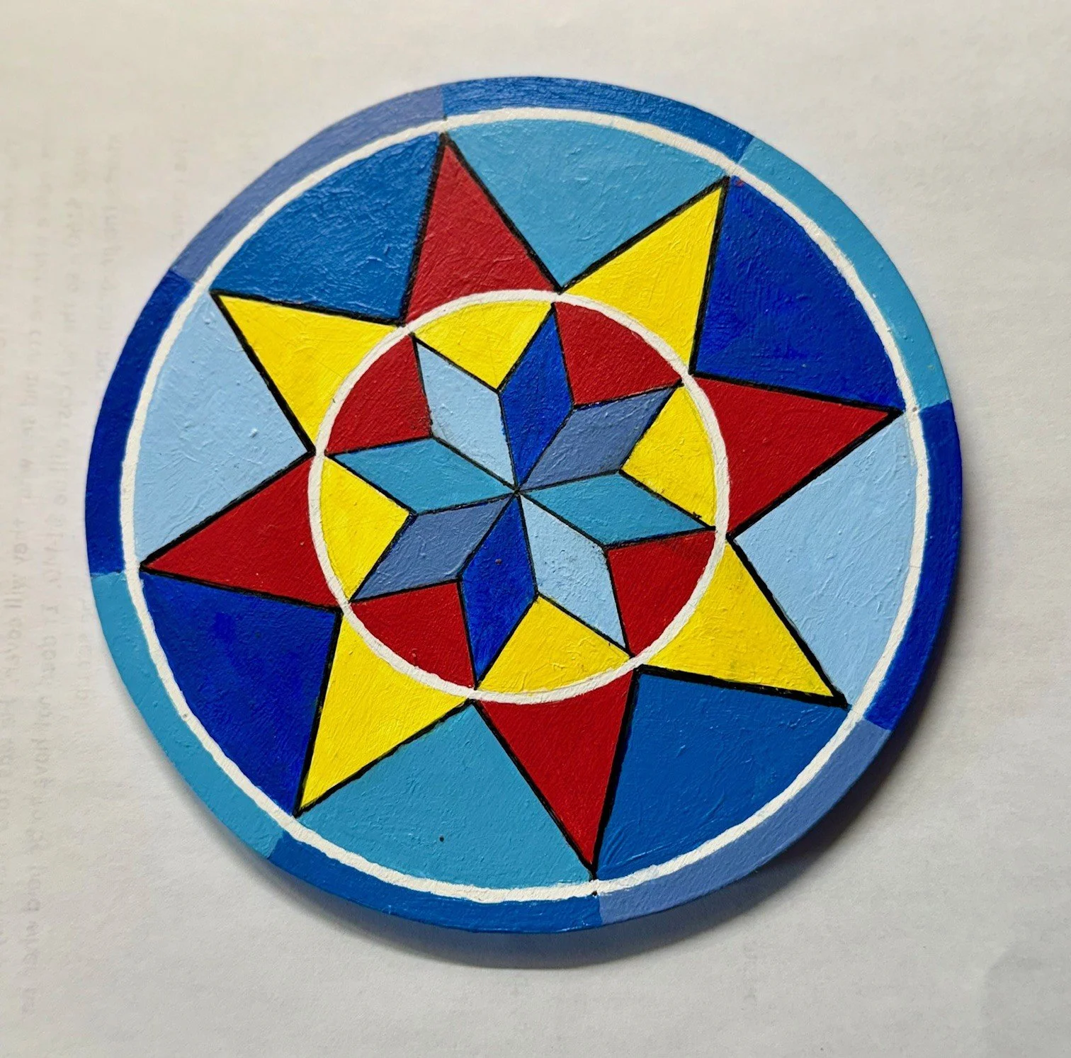 Hex Circle: Small Wheel in Primary Colors