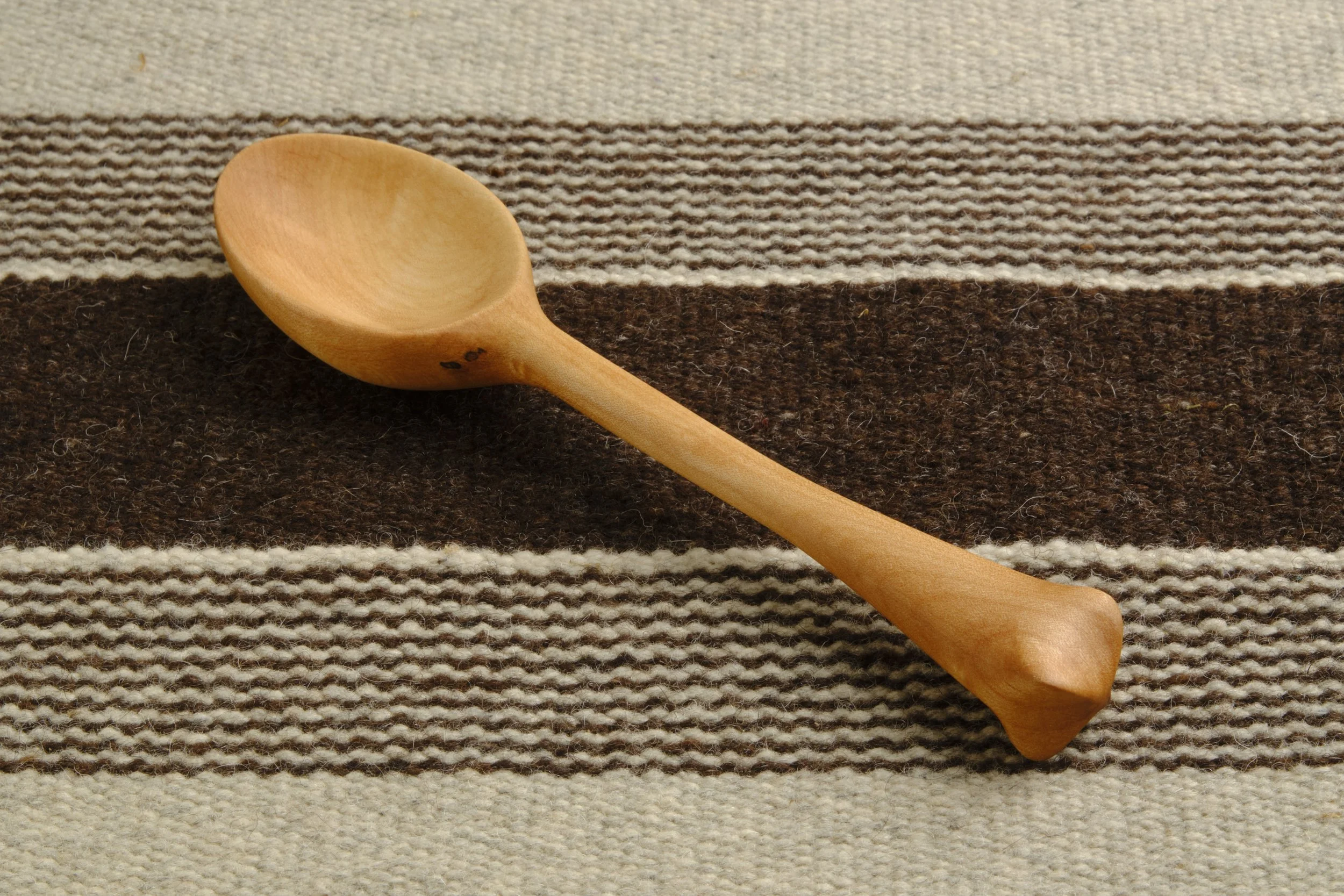 Hand-carved wooden spoon