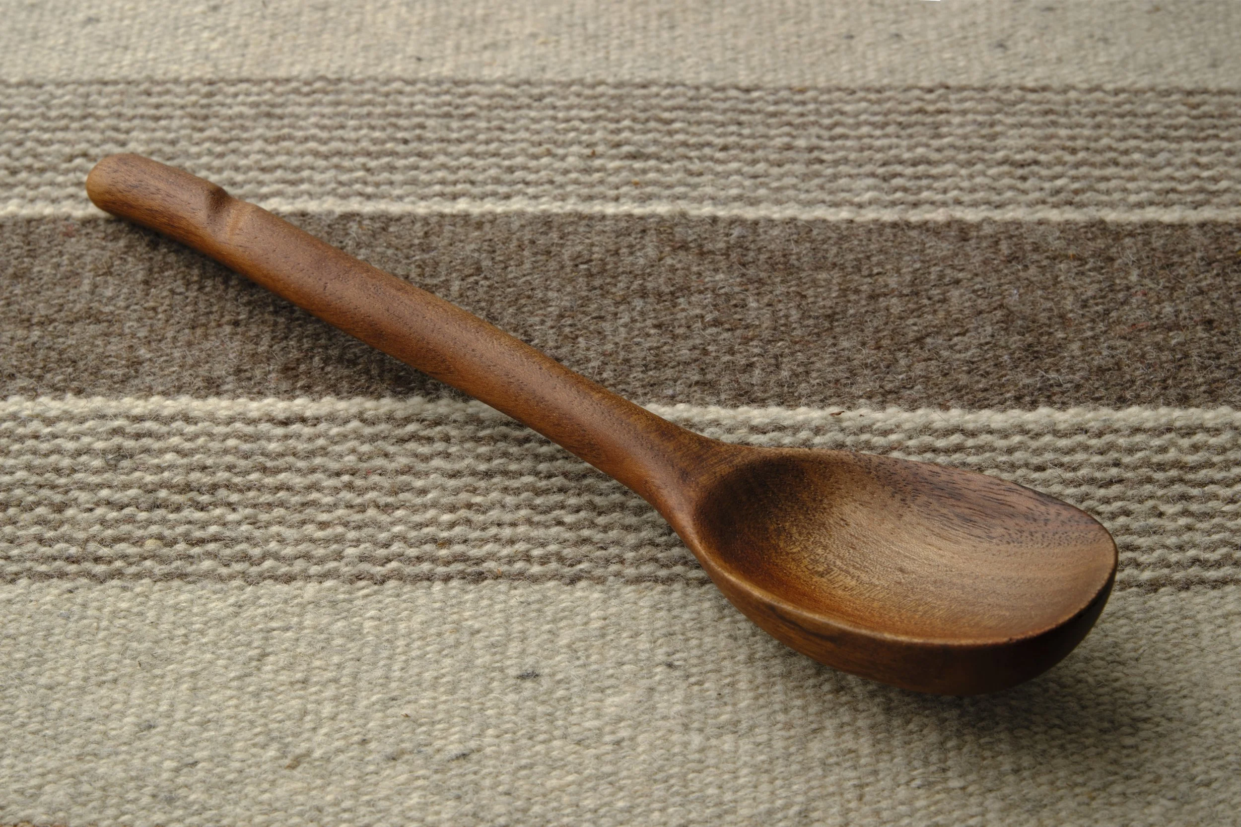 Hand-carved wooden spoon - Black Walnut