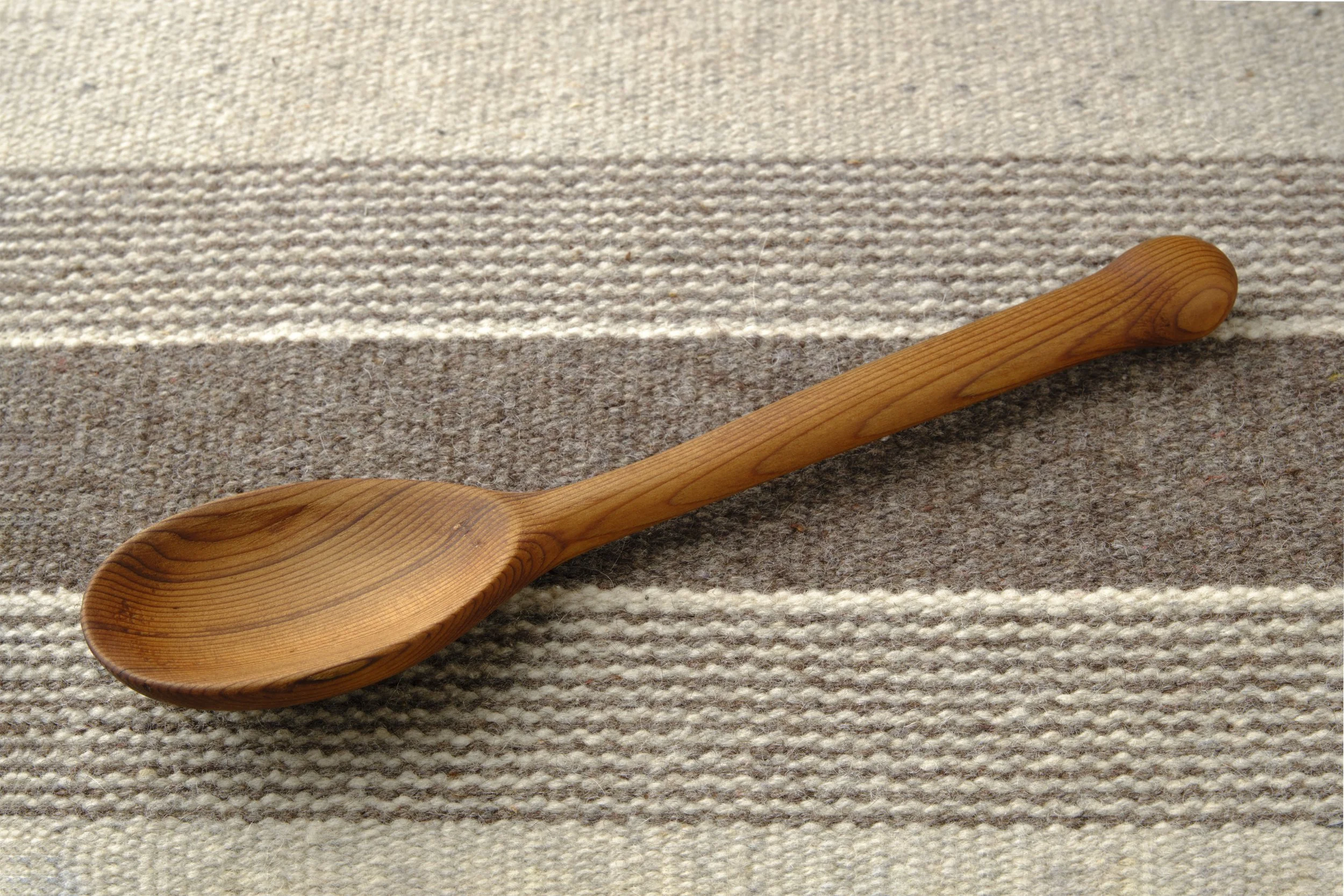 Hand-carved wooden spoon - Cedar