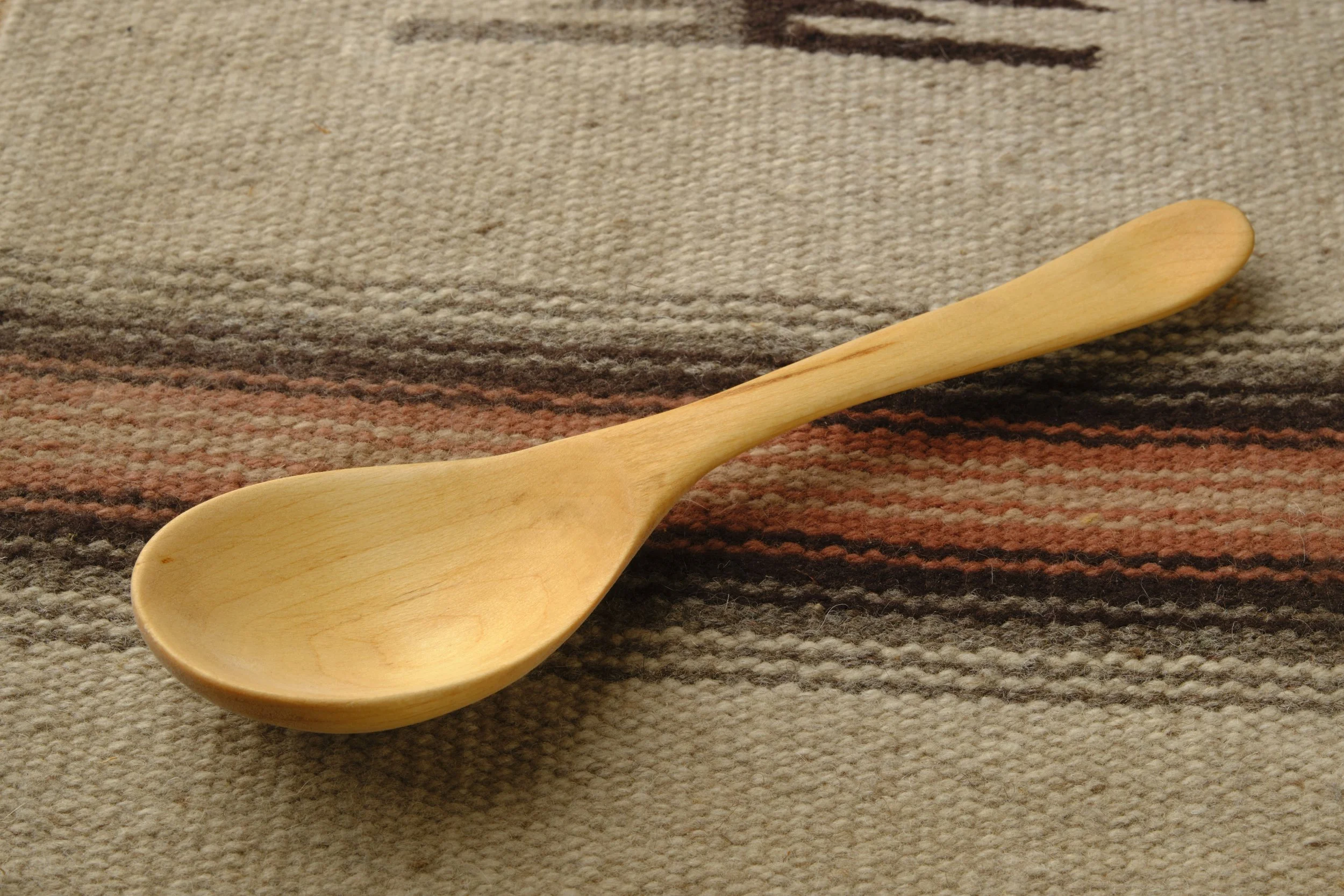 Hand-carved wooden spoon