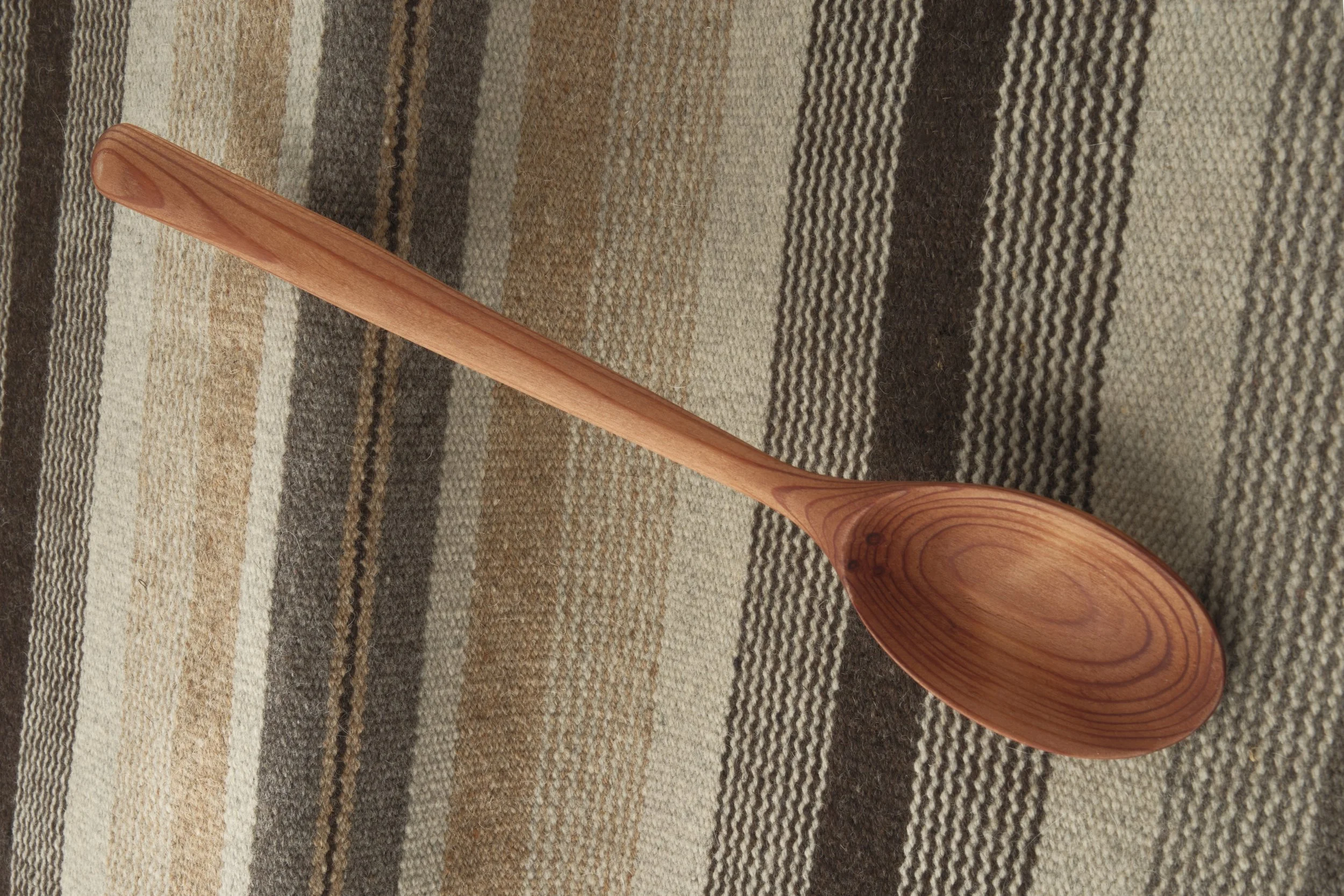 Hand-carved wooden spoon