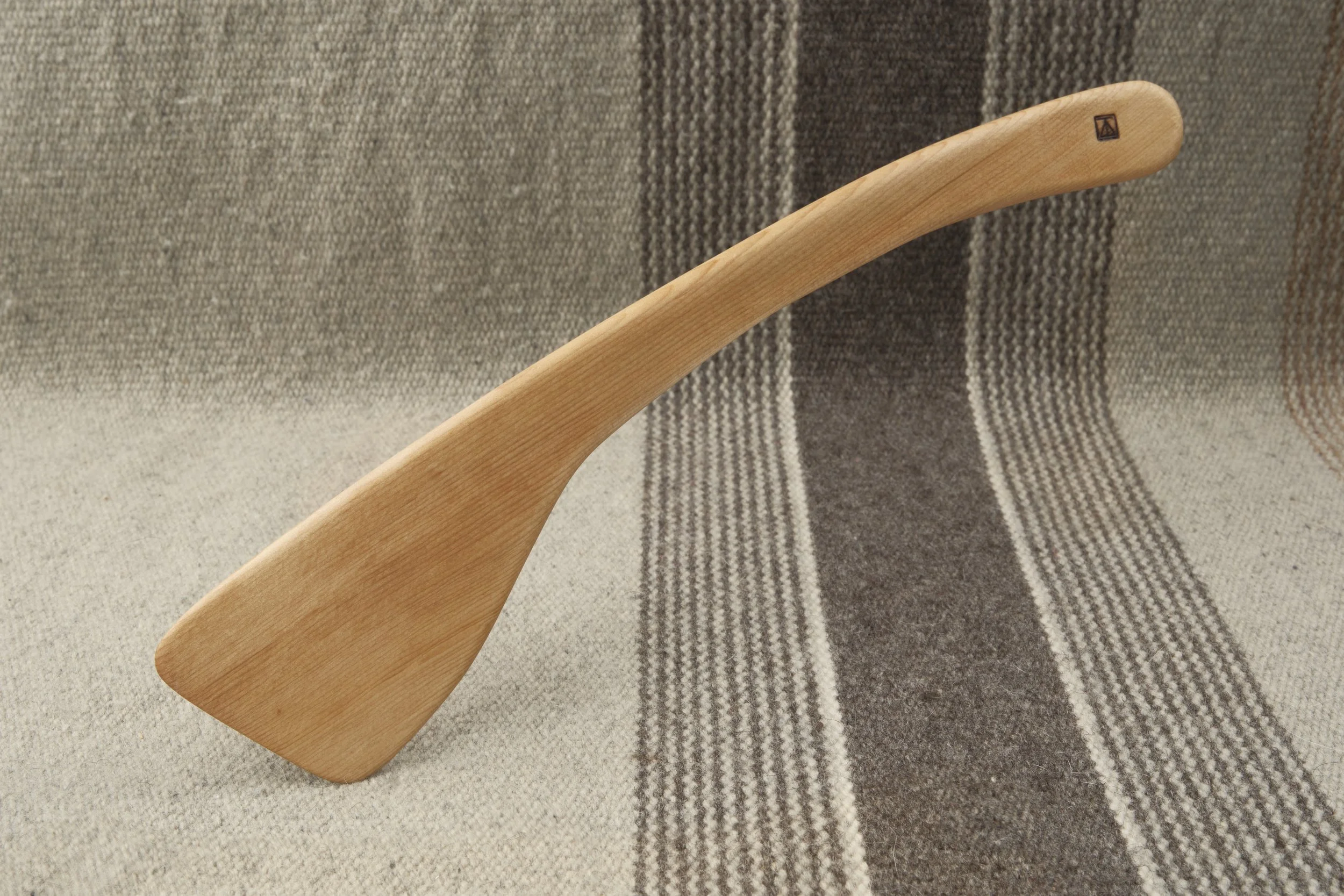 Hand-carved wooden spoon