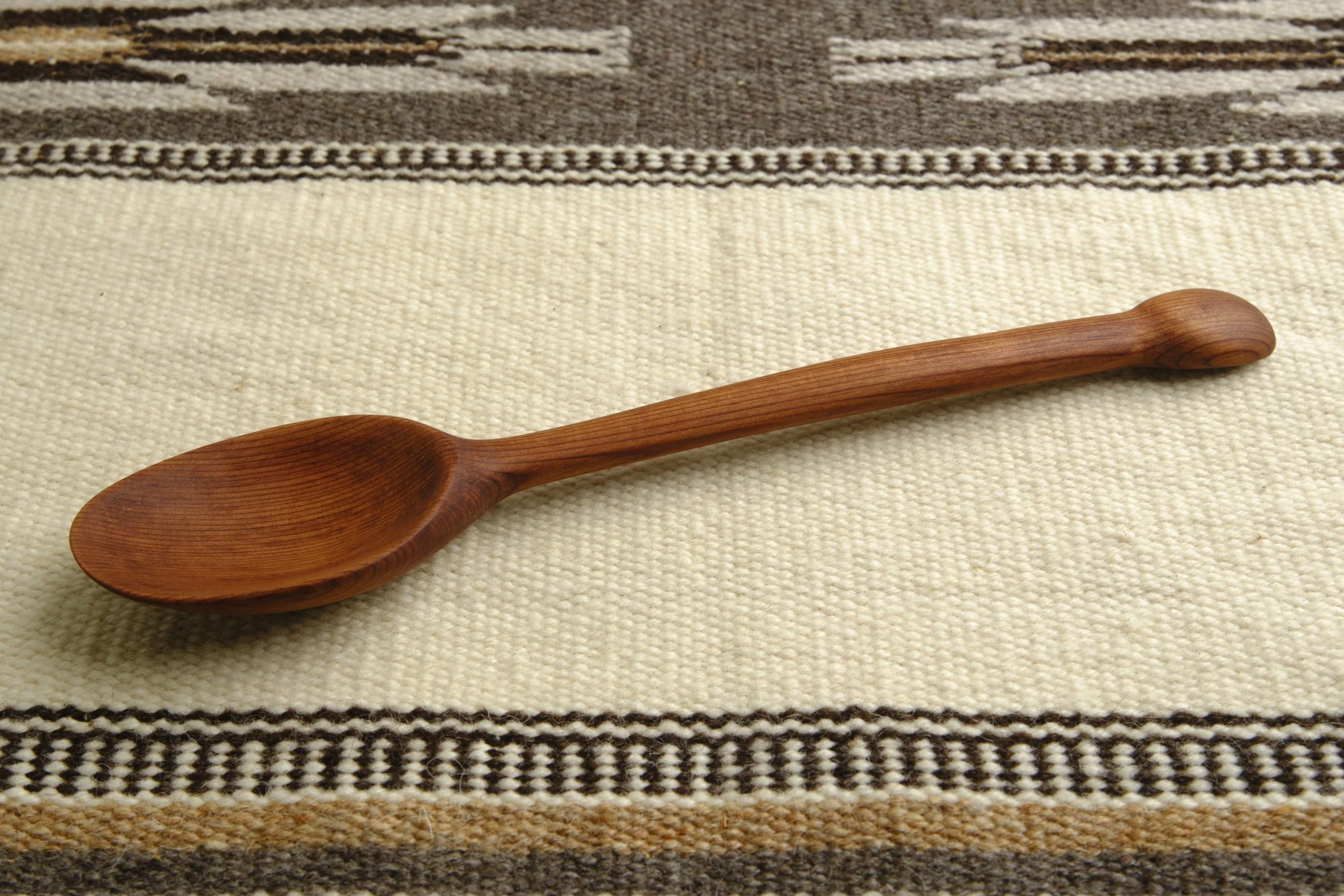 Hand-carved wooden spoon - Redwood