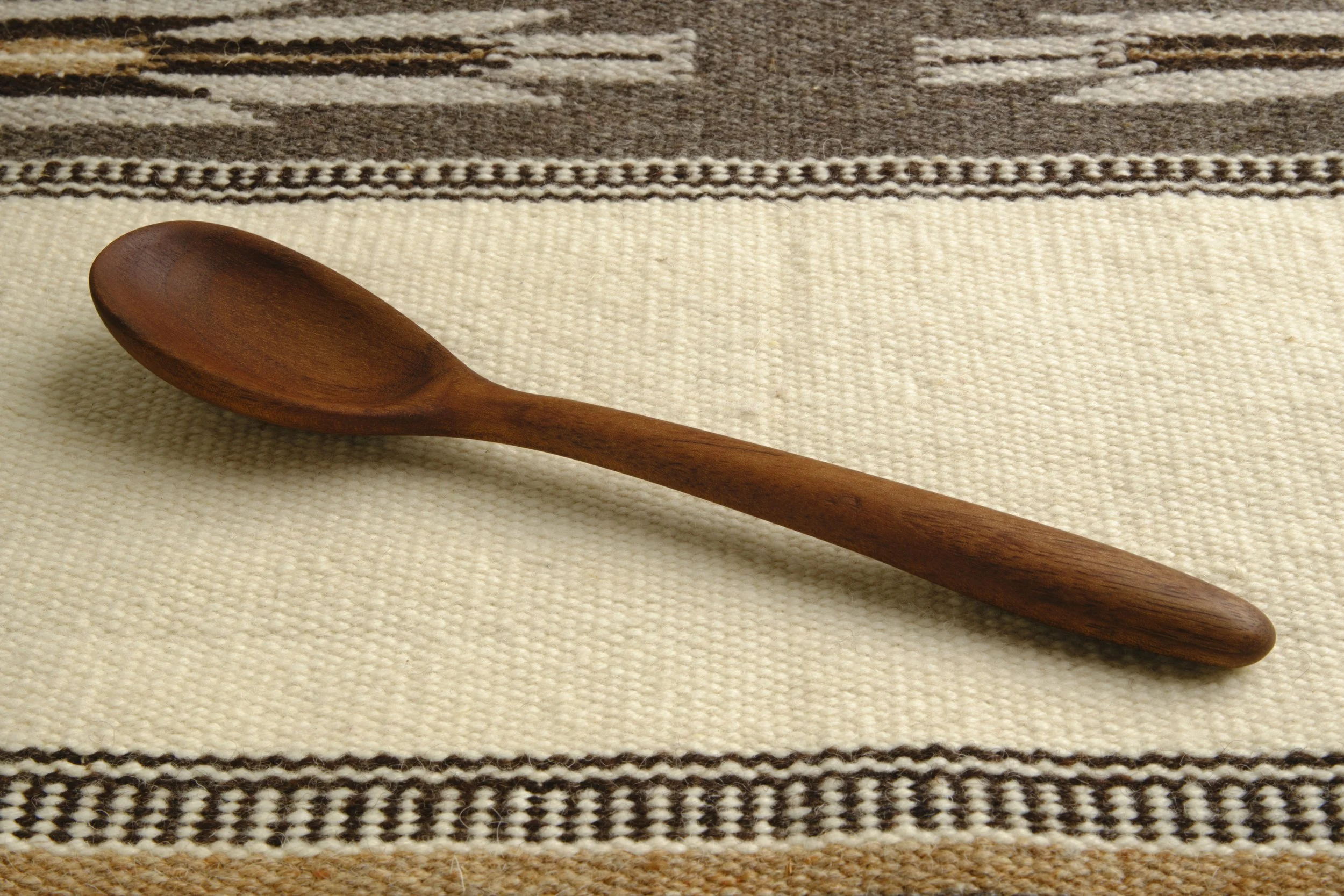Hand-carved wooden spoon