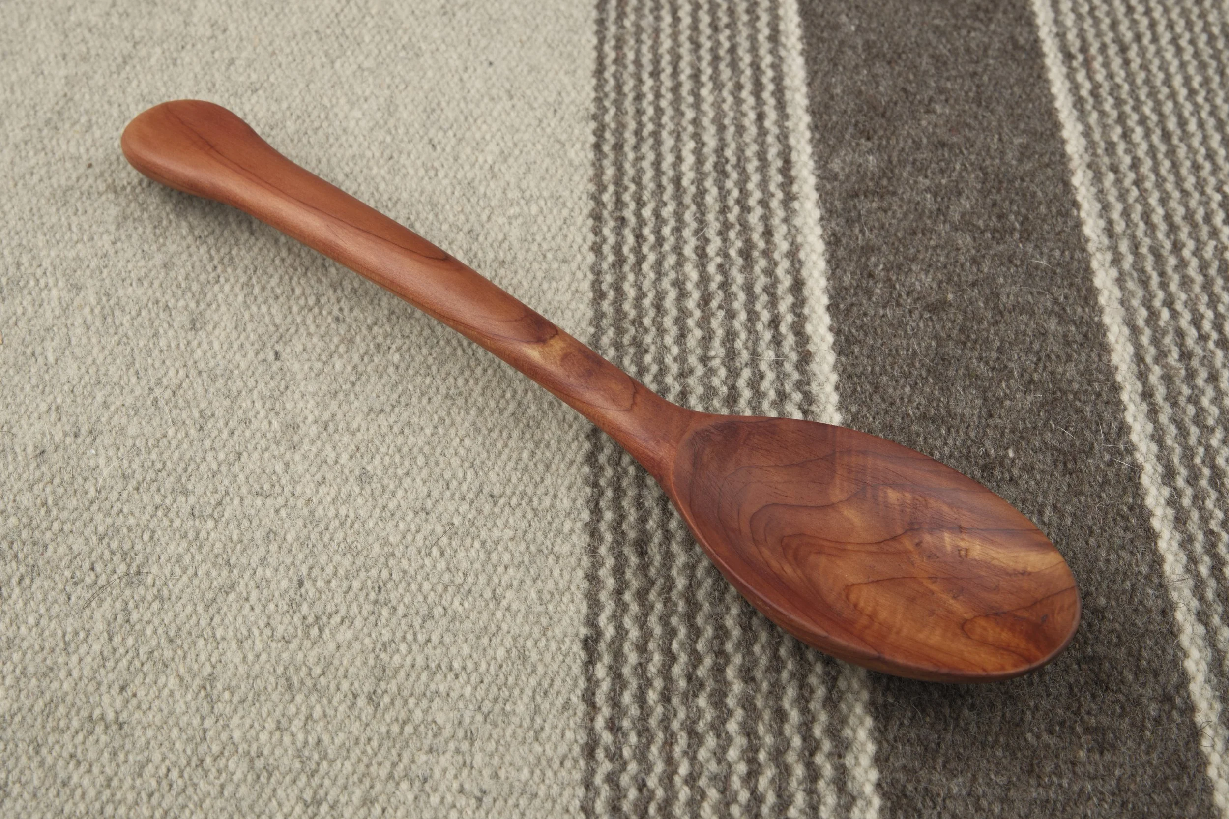 Hand-carved wooden spoon