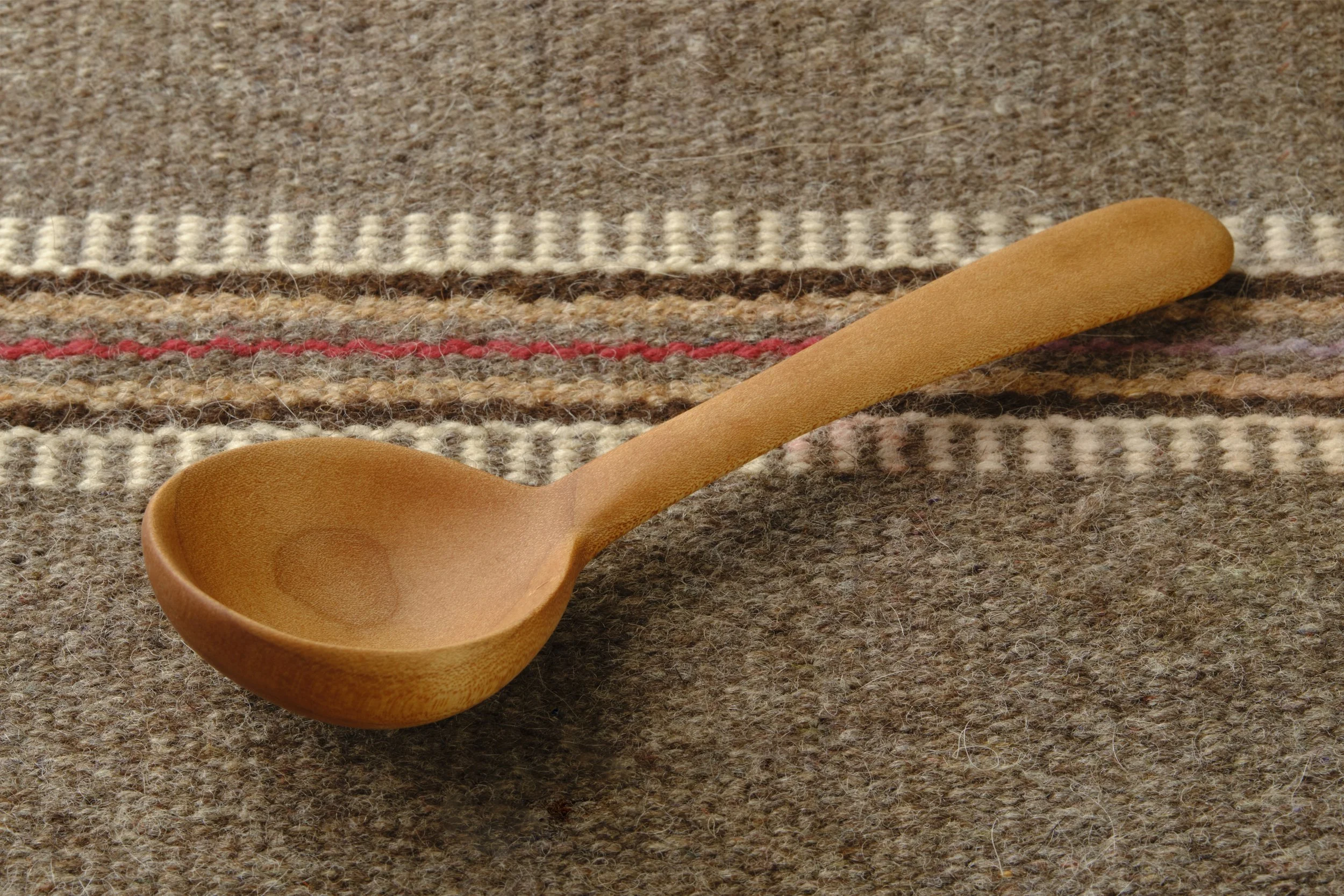 Hand-carved wooden spoon