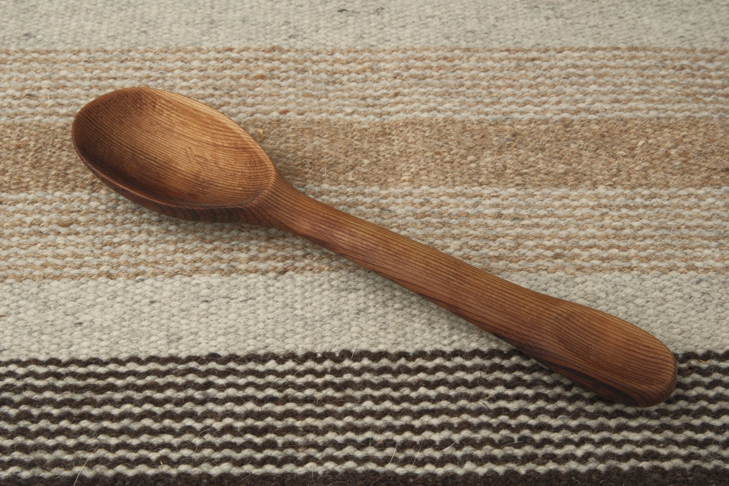 Hand-carved wooden spoon