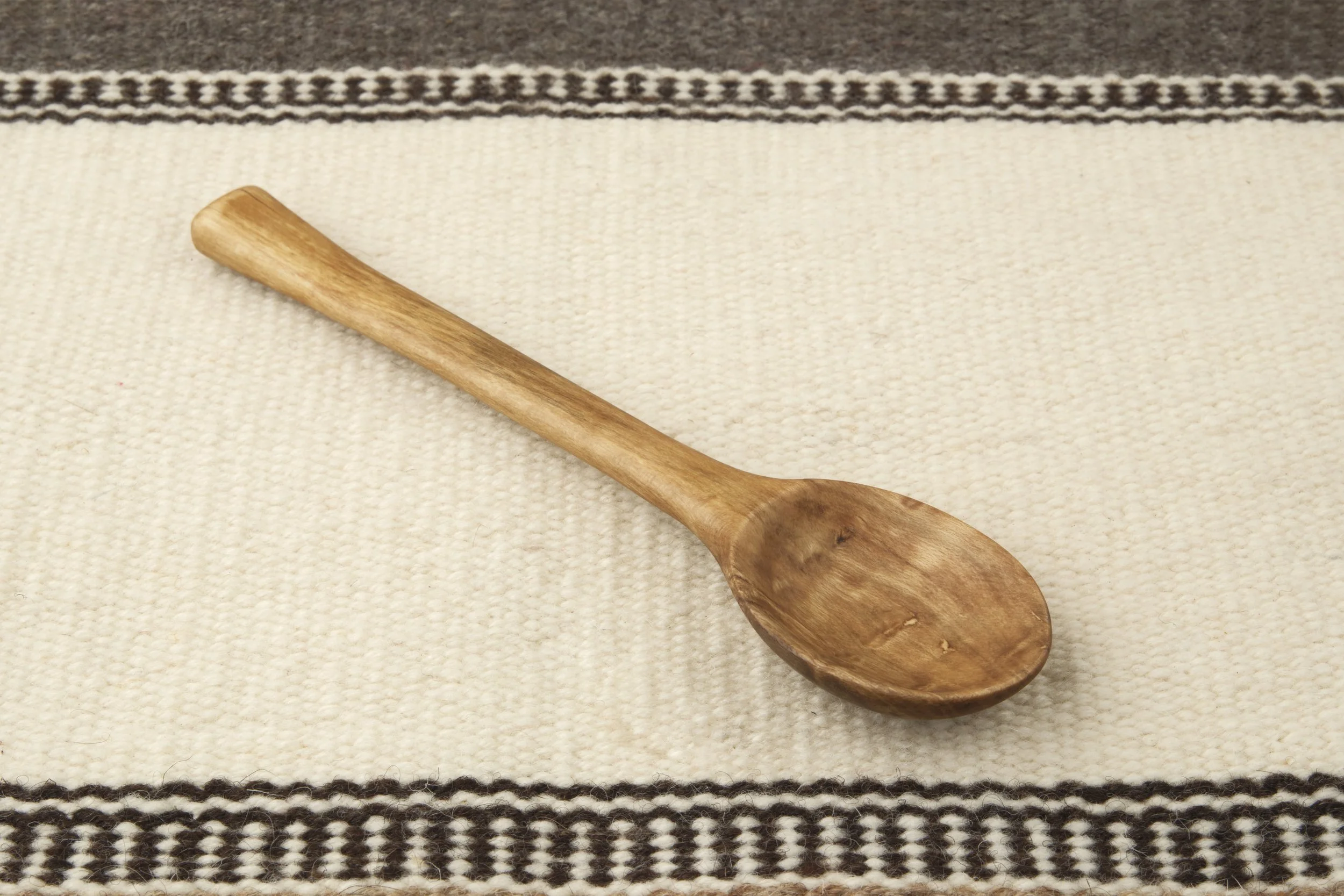 Hand-carved wooden spoon