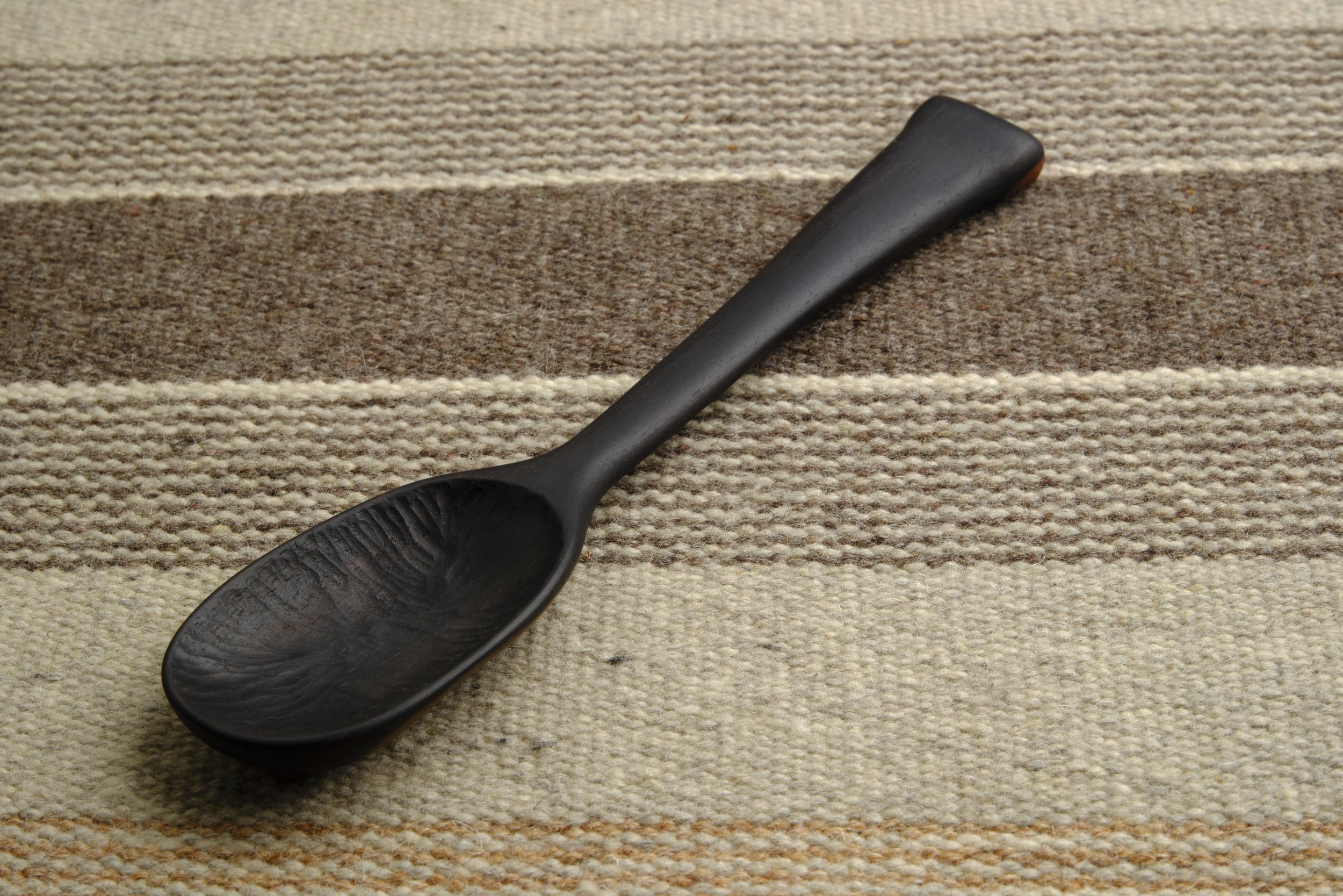 Hand-carved wooden spoon
