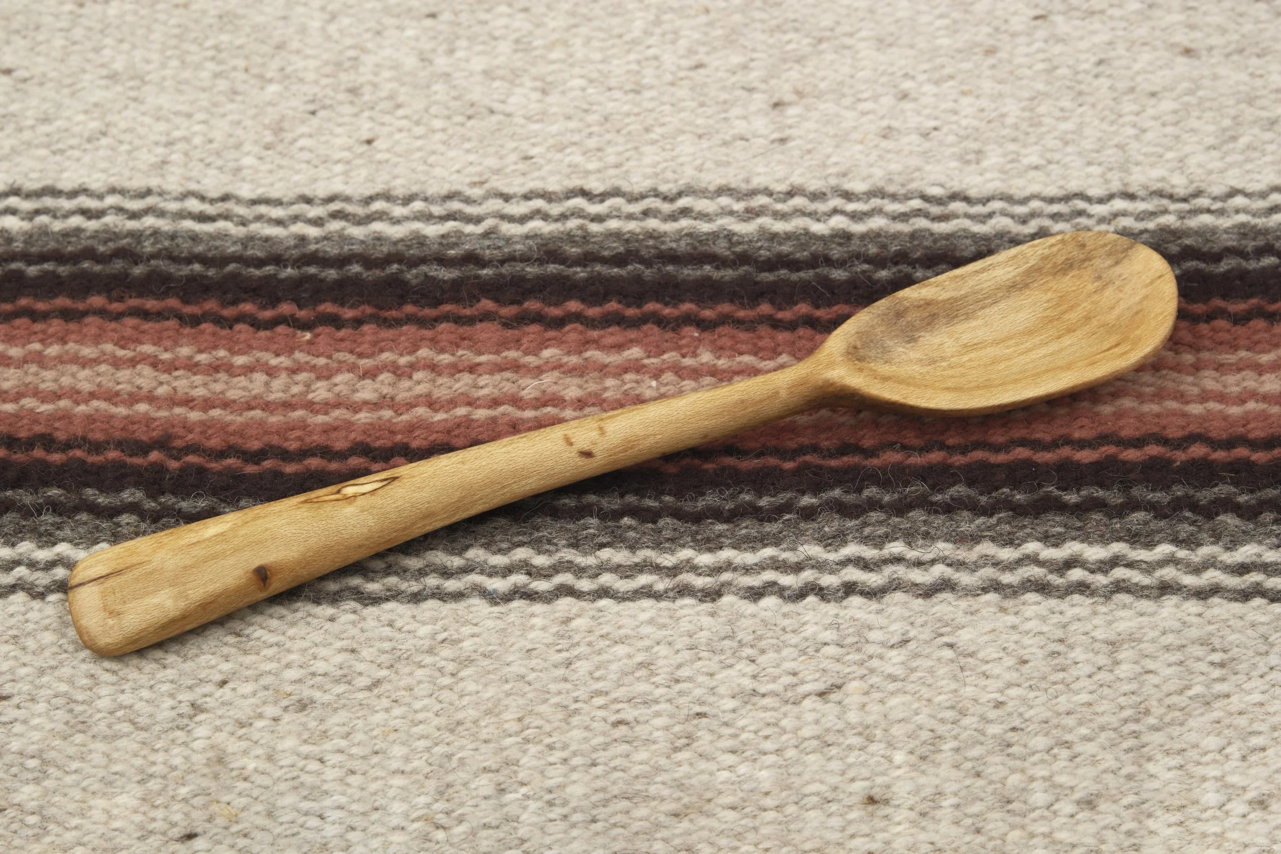 Hand-carved wooden spoon