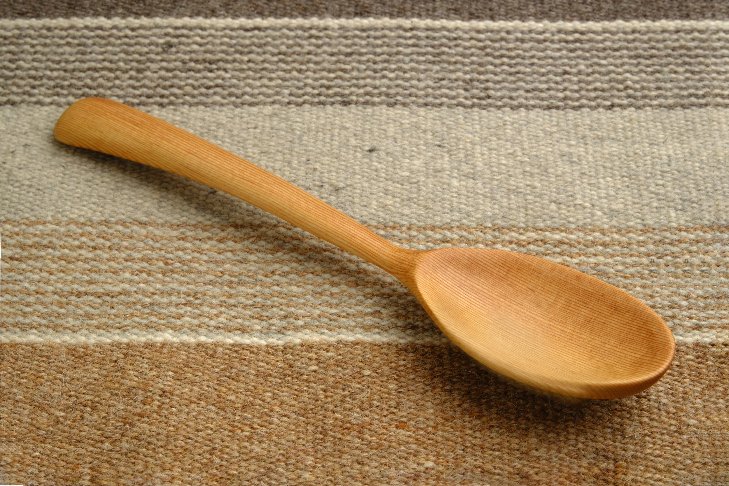 Hand-carved wooden spoon - Douglas Fir