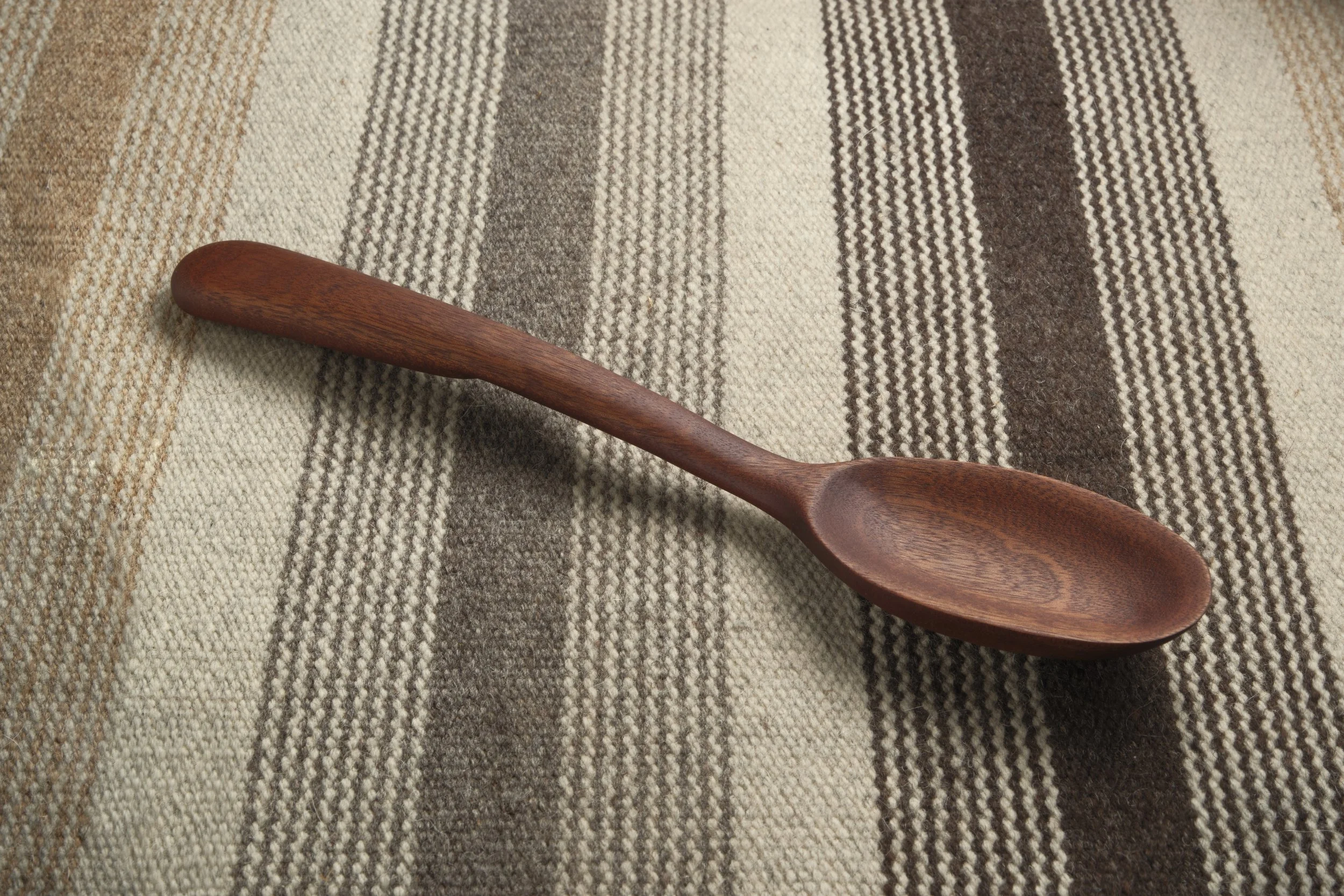 Hand-carved wooden spoon - Mahogany