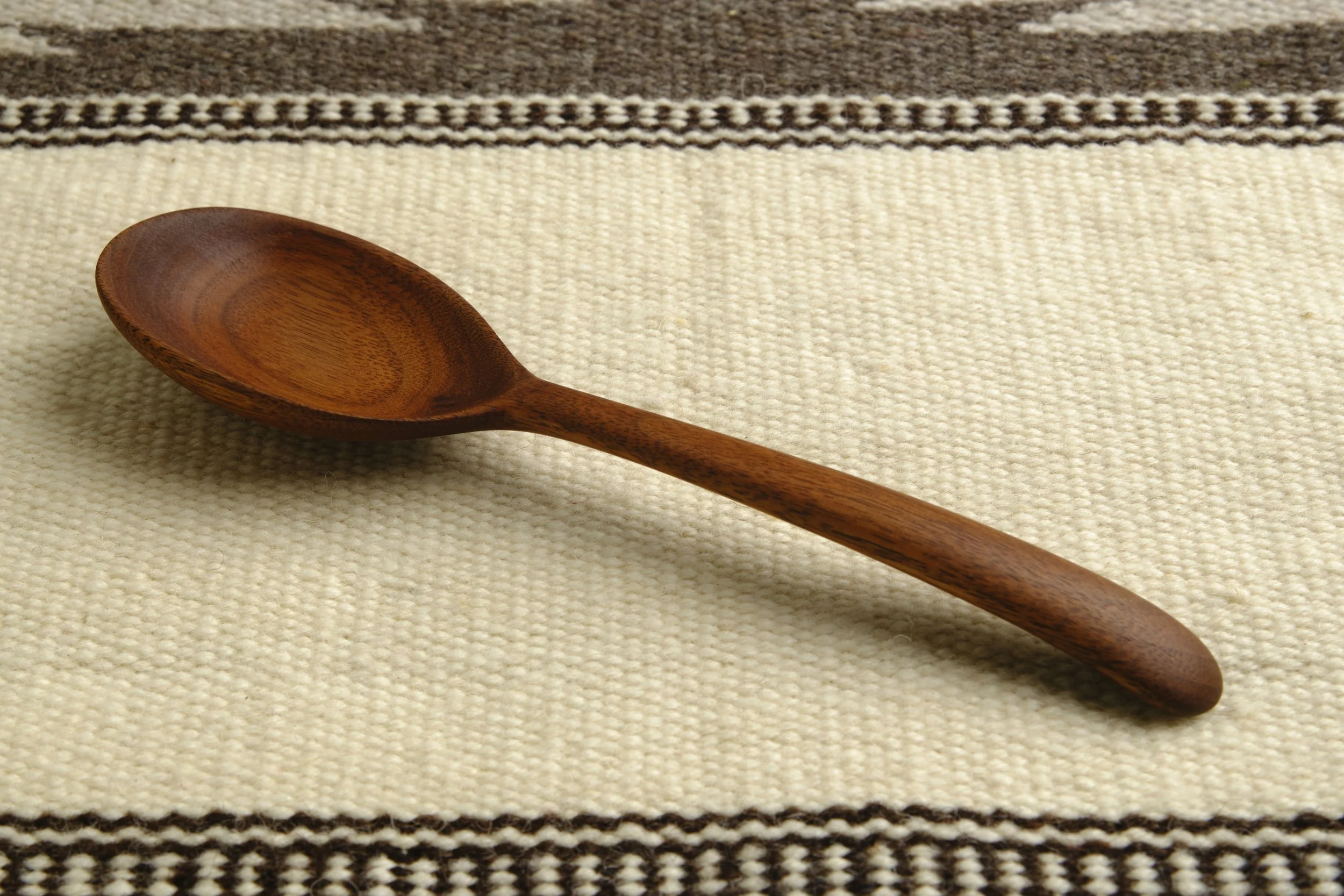 Hand-carved wooden spoon